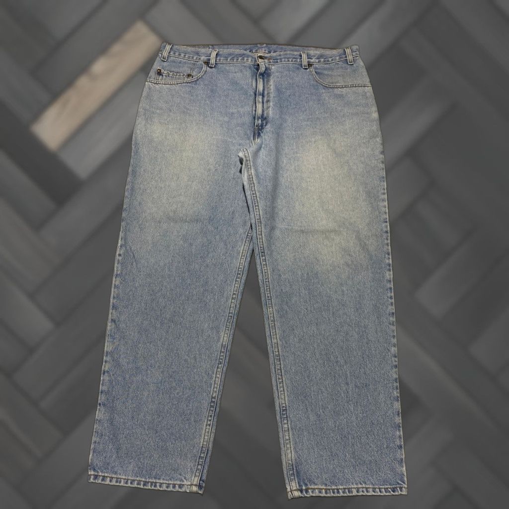 Levi's VINTAGE Levi's 545 Jeans Men 44 Inseam 30 Relaxed Straight 5-Pocket Denim Light Blue Cotton Button Zipper Logo Vintage 545 Size US 44 / EU 60 - 1 Thumbnail