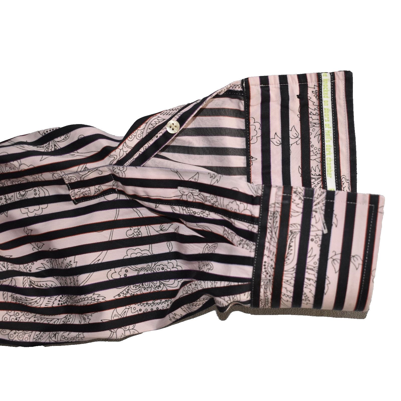Ted Baker TED BAKER Striped Floral Cotton Long Sleeve Shirt Size 5 XL Size US XL / EU 56 / 4 - 5 Thumbnail