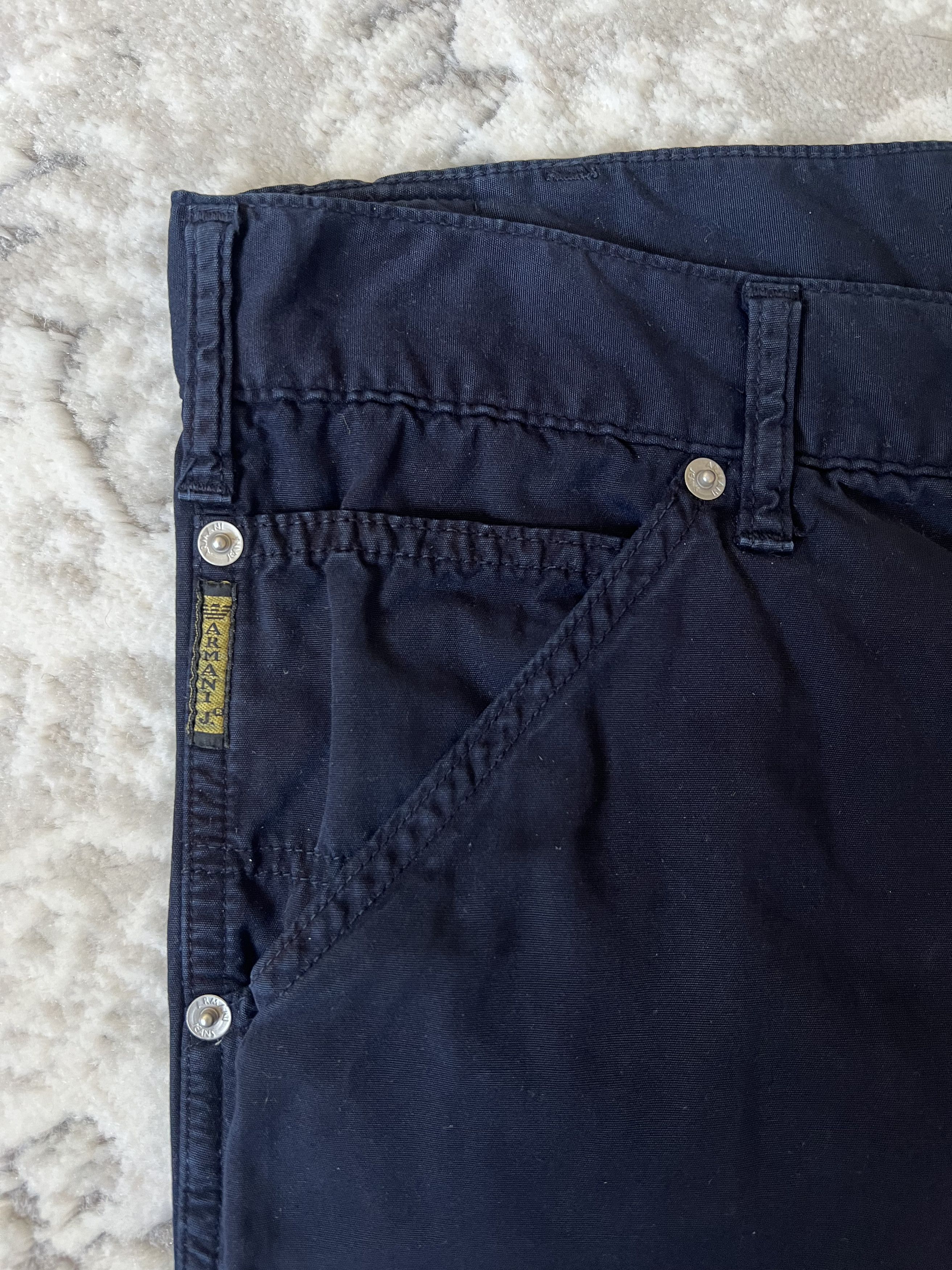 Armani × Giorgio Armani × Vintage Vintage Armani Dark Blue Trousers Italy Size US 38 / EU 54 - 3 Thumbnail