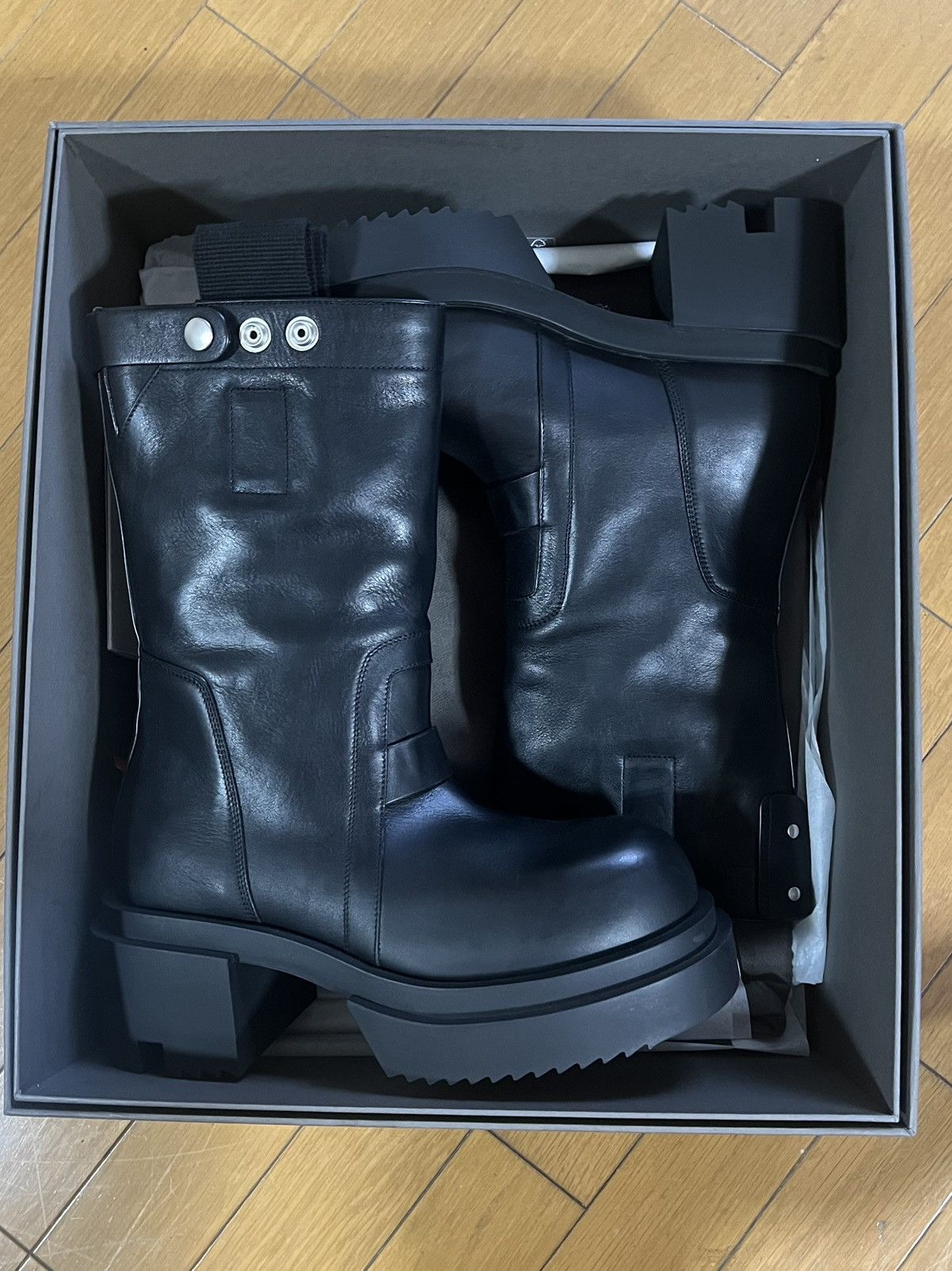 Rick Owens Rick Owens Pull On Bogun Leather Boots Sz. 43 | Grailed