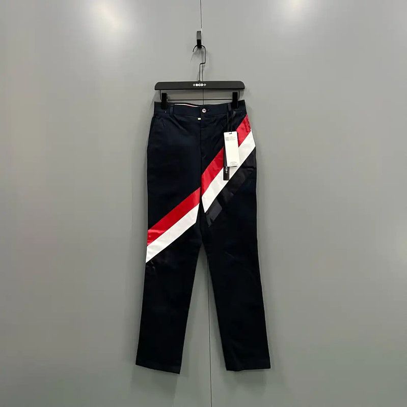 Thom Browne Thom Browne Black Cotton Casual Pants 0089 Size US 27 - 1 Thumbnail