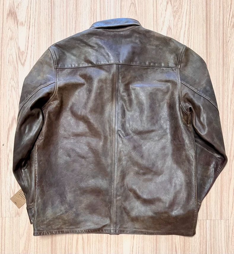 RRL Ralph Lauren RRL Ralph Lauren Retro workwear, leather jacket, friction Size US M / EU 48-50 / 2 - 2 Thumbnail