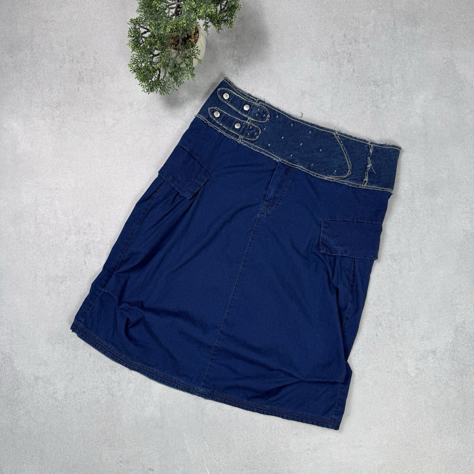 Marithe + Francois Girbaud Marithe Francois Girbaud Cargo Skirt Blue Cotton Size IT 44 Size M / US 6-8 / IT 42-44 - 1 Thumbnail
