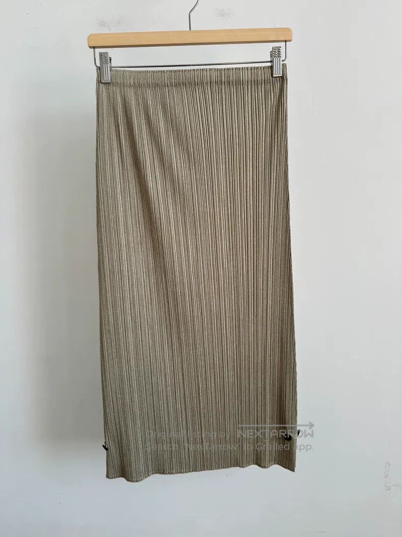 Issey Miyake Issey Miyake Brown Midi Skirt Size 25" / US 0 / IT 36 - 2 Thumbnail