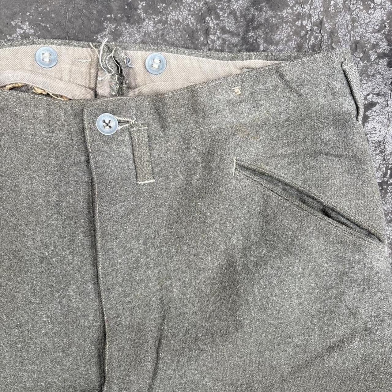 Vintage Vintage 50s M39 Swedish Military Wool Field Trouser Pants Size US 30 / EU 46 - 3 Thumbnail