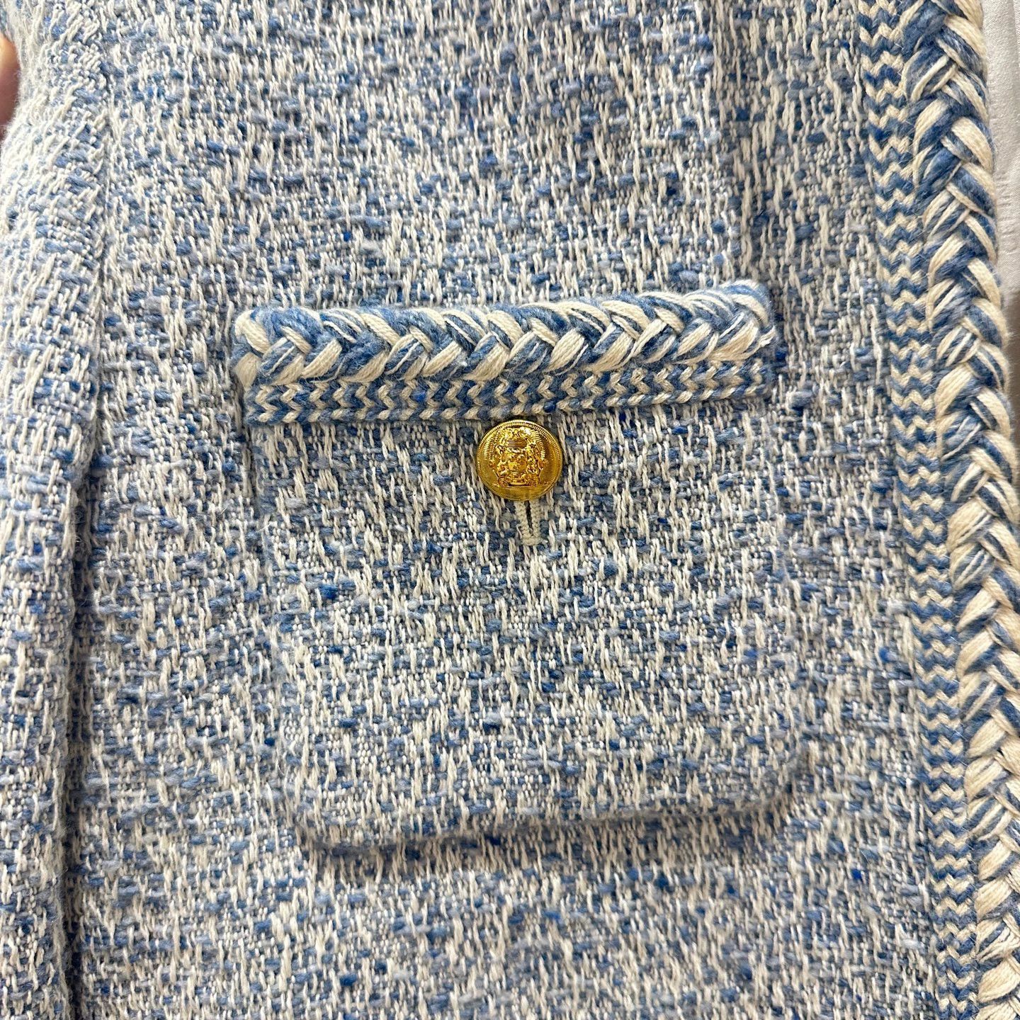 Celine Celine may826 Heavily Crafted Tweed Jacket Women's 38 Size S / US 4 / IT 40 - 4 Thumbnail