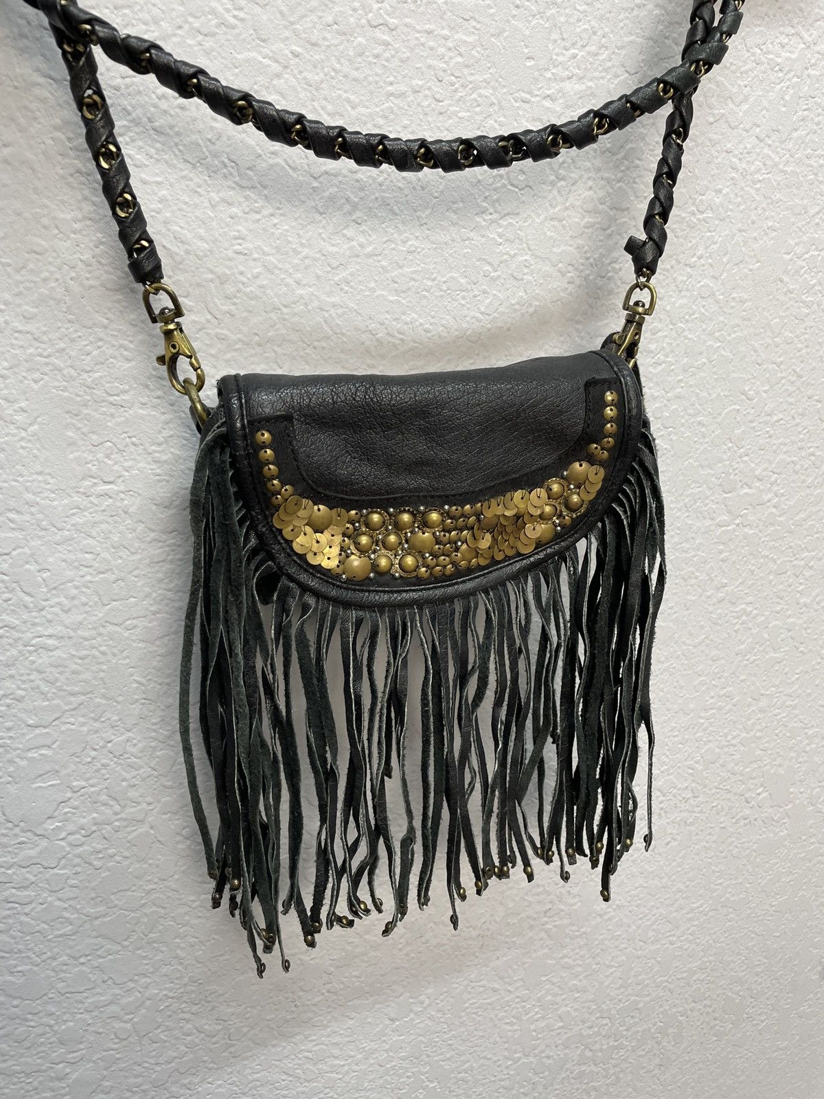 If Six Was Nine VINTAGE ARCHIVE LEATHER METAL KAMRII STYLE MESSENGER BAG 00s Size ONE SIZE - 1 Thumbnail