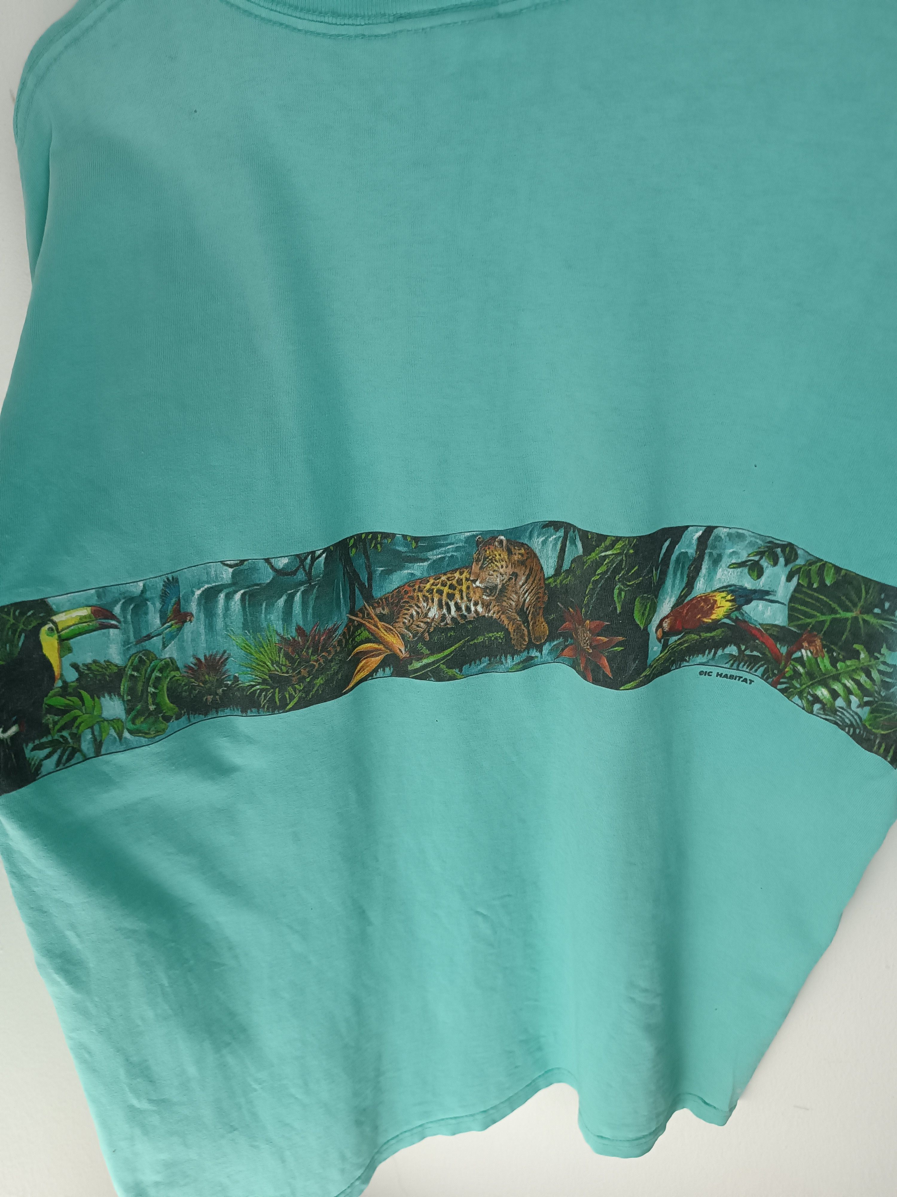 Habitat VINTAGE 90'S HABITAT RAINFOREST ANIMAL TIGER SINGLE STITCH Size US L / EU 52-54 / 3 - 18 Thumbnail