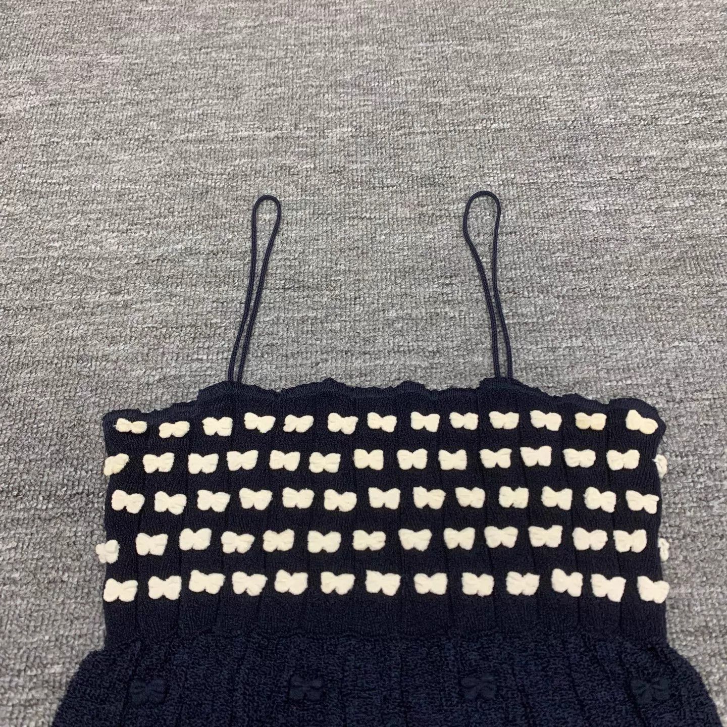Chanel Chanel Deep Blue Bow Knit Cami Maxi Dress 38 95New Size S / US 4 / IT 40 - 7 Thumbnail