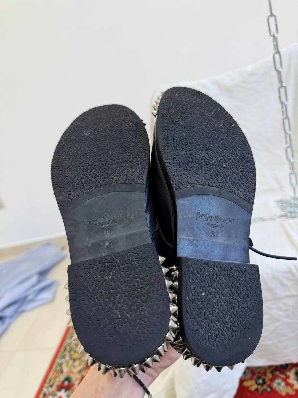 Yves Saint Laurent YvesSaintLaurent Ankle-Zip Goth Opium Style Leather Boots Size US 6.5 / IT 36.5 - 18 Thumbnail