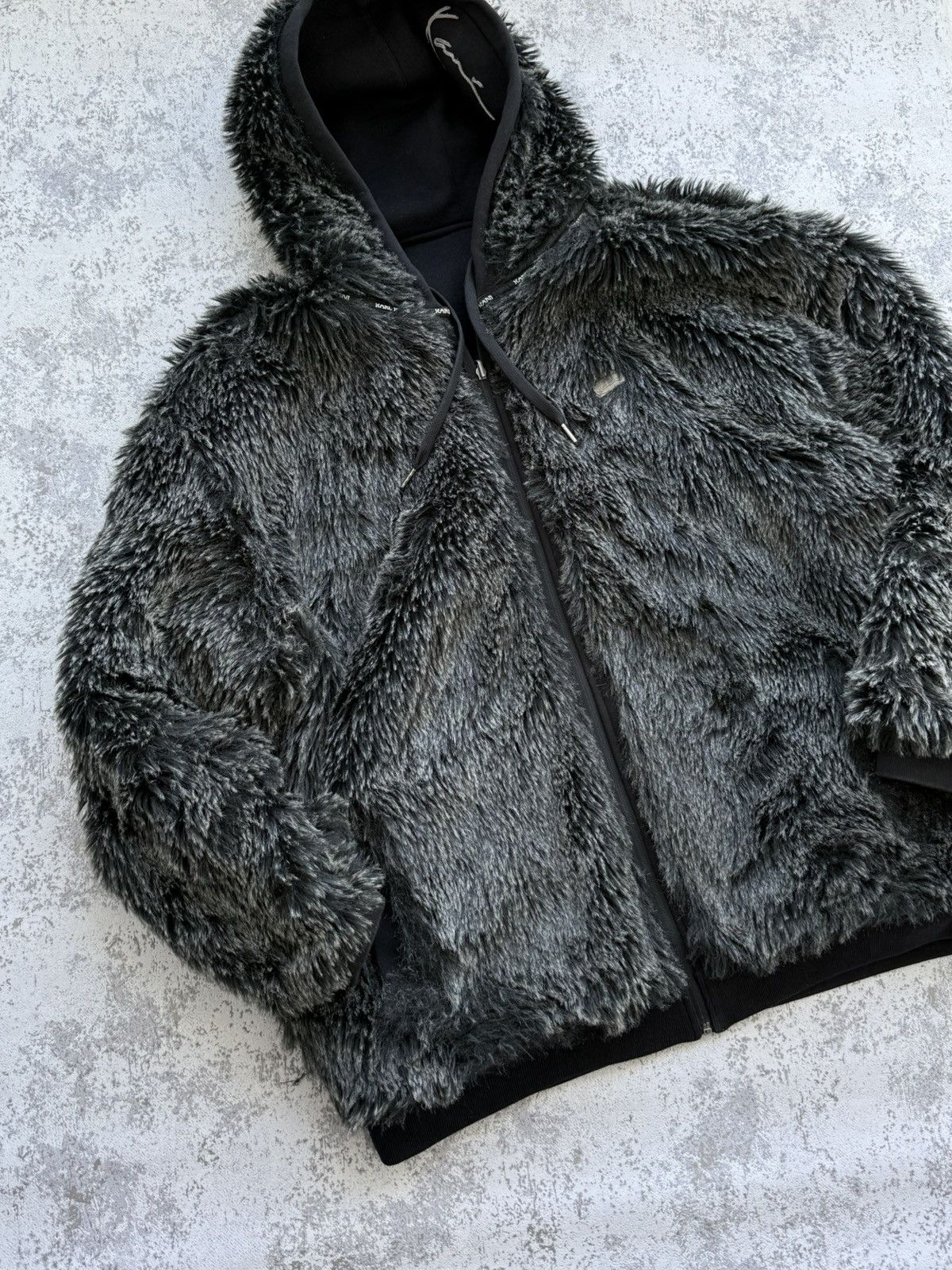Vintage Rare Karl Kani Reversible Y2K Vintage Fur Zip Hoodie Jacket Size US XL / EU 56 / 4 - 11 Thumbnail