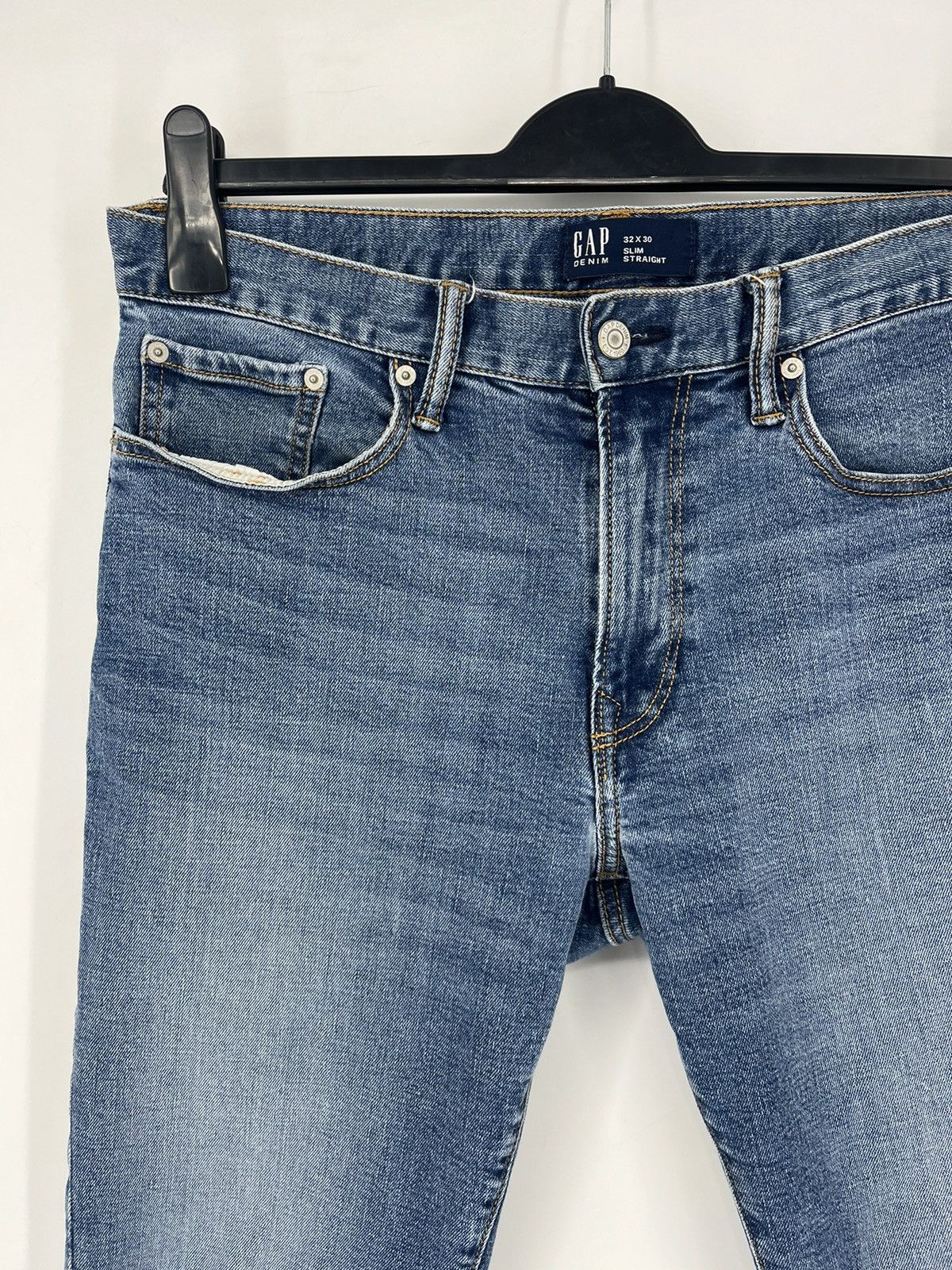 Gap × Vintage Vintage Gap Denim Slim Straight Streetwear Style Size 32 30 Size US 32 / EU 48 - 2 Thumbnail