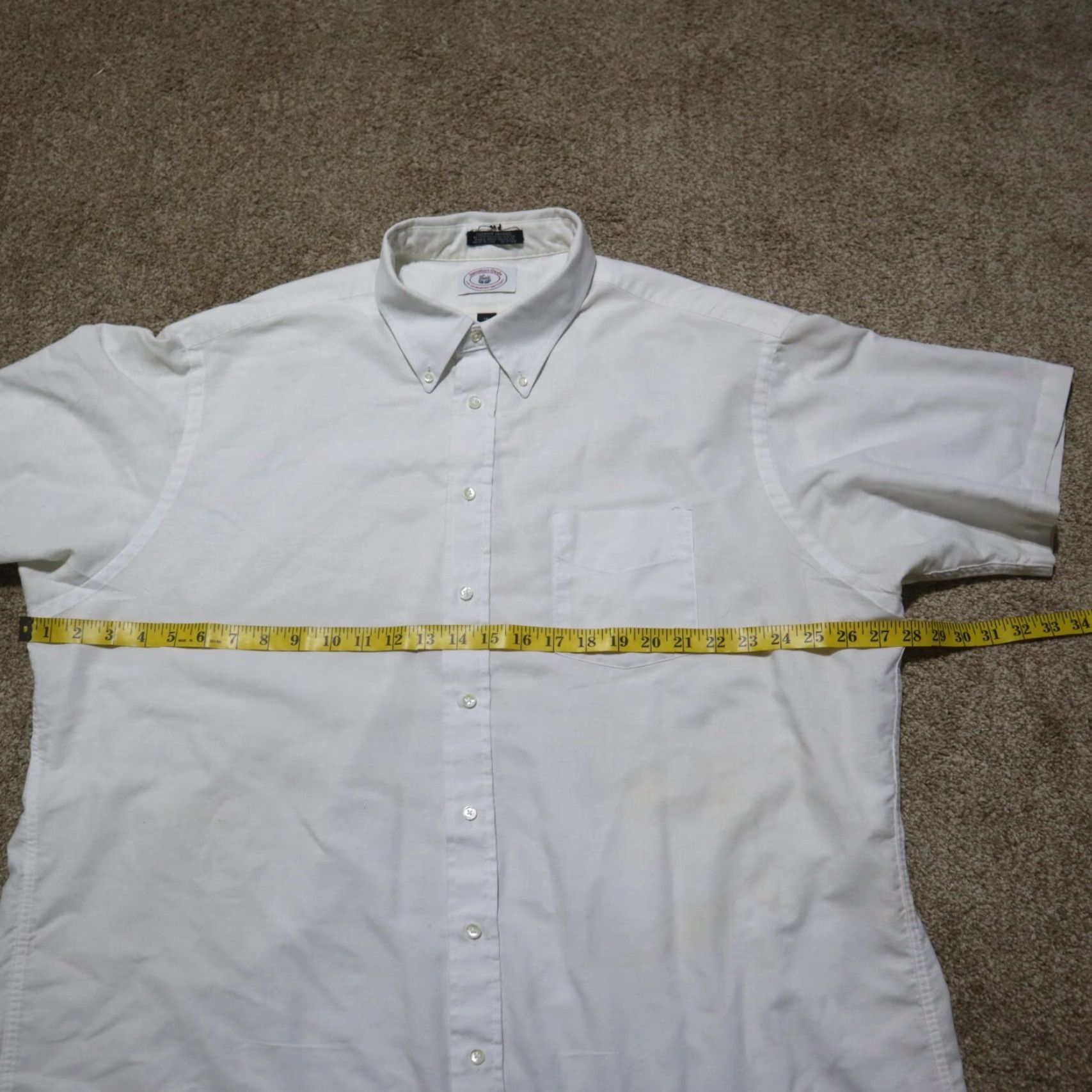 Vintage Jonathan Castle Solid White Button-Down Shirt Long Sleeve Adult Men's Size 19 Size US XXL / EU 58 / 5 - 4 Thumbnail