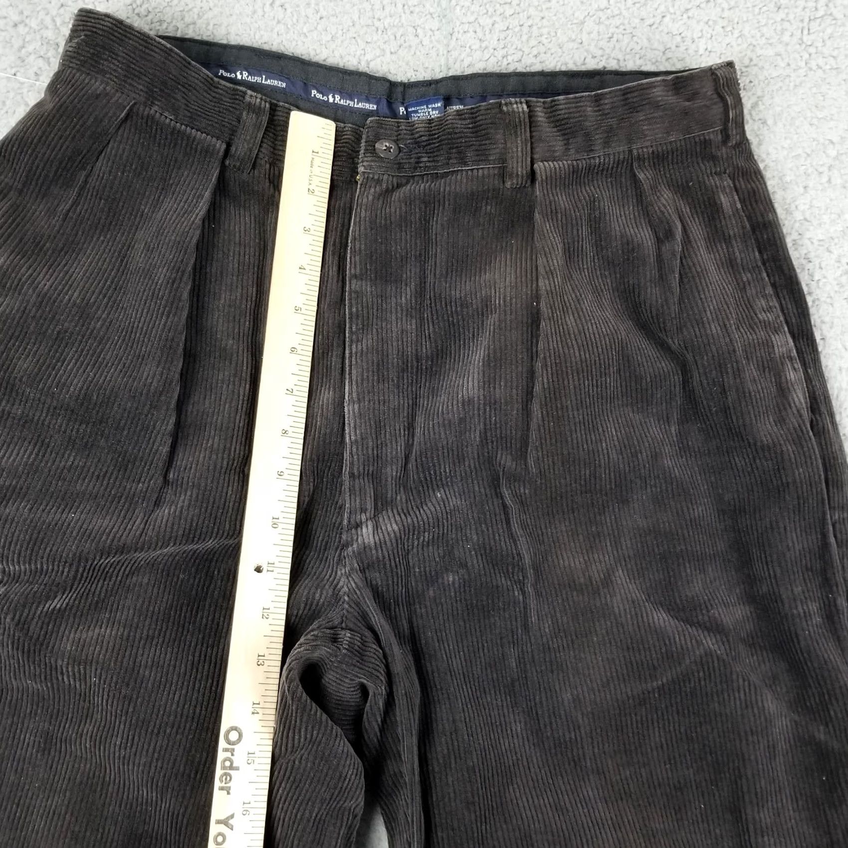 Polo Ralph Lauren Polo Ralph Lauren Corduroy Pants VTG 38X30 Coffee Brown Pleated Chunky Cord Pony Mens Pants Brown Corduroy 5-Pocket Size US M / EU 48-50 / 2 - 3 Thumbnail