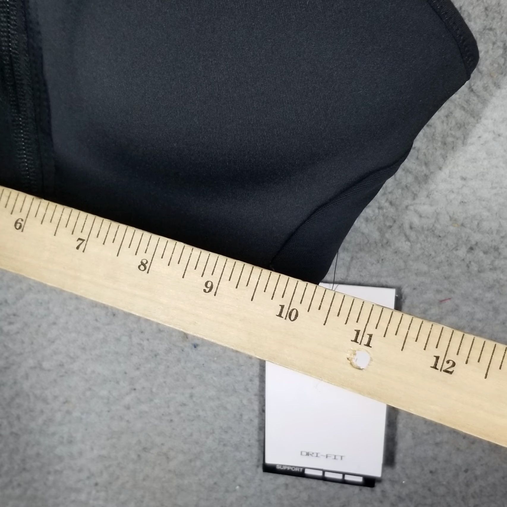 Nike Nike Women Shape High-Support Padded Zip-Front Sports Bra XS Black Nike Dri-FIT Activewear Bra Womens Sports 2020s Size ONE SIZE - 7 Thumbnail
