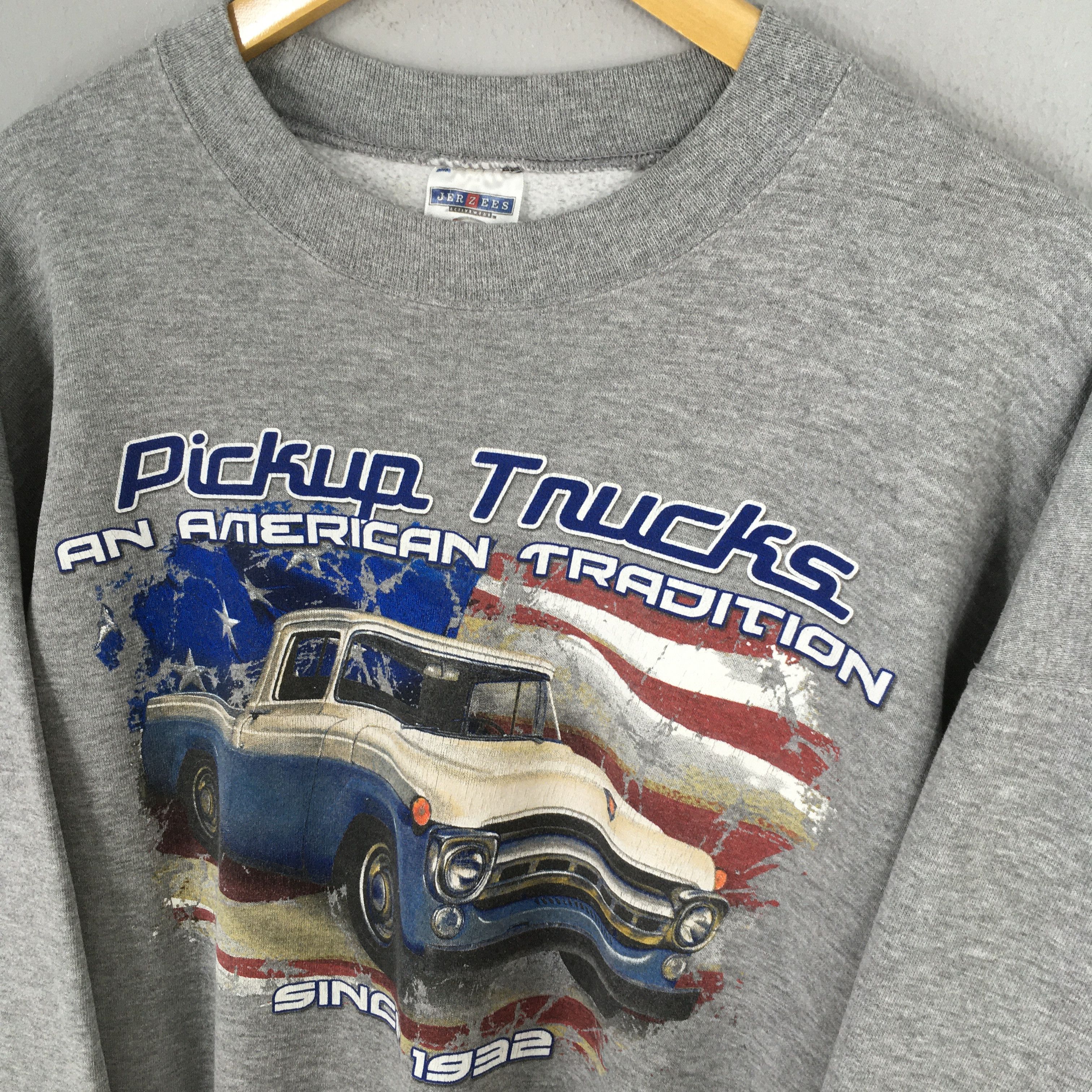 Vintage Vintage 90s Classic Cool Pickups Trucks Sweatshirt XLarge Size US XL / EU 56 / 4 - 3 Thumbnail
