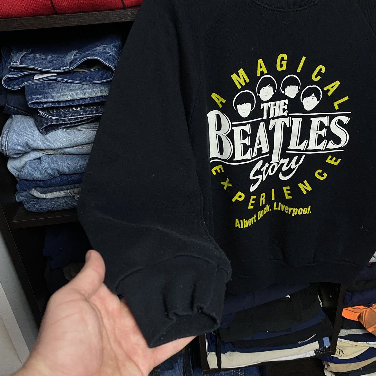 Band Tees Vintage The Beatles Big Logo 90’s Screen Stars sweatshirt Size US S / EU 44-46 / 1 - 5 Thumbnail