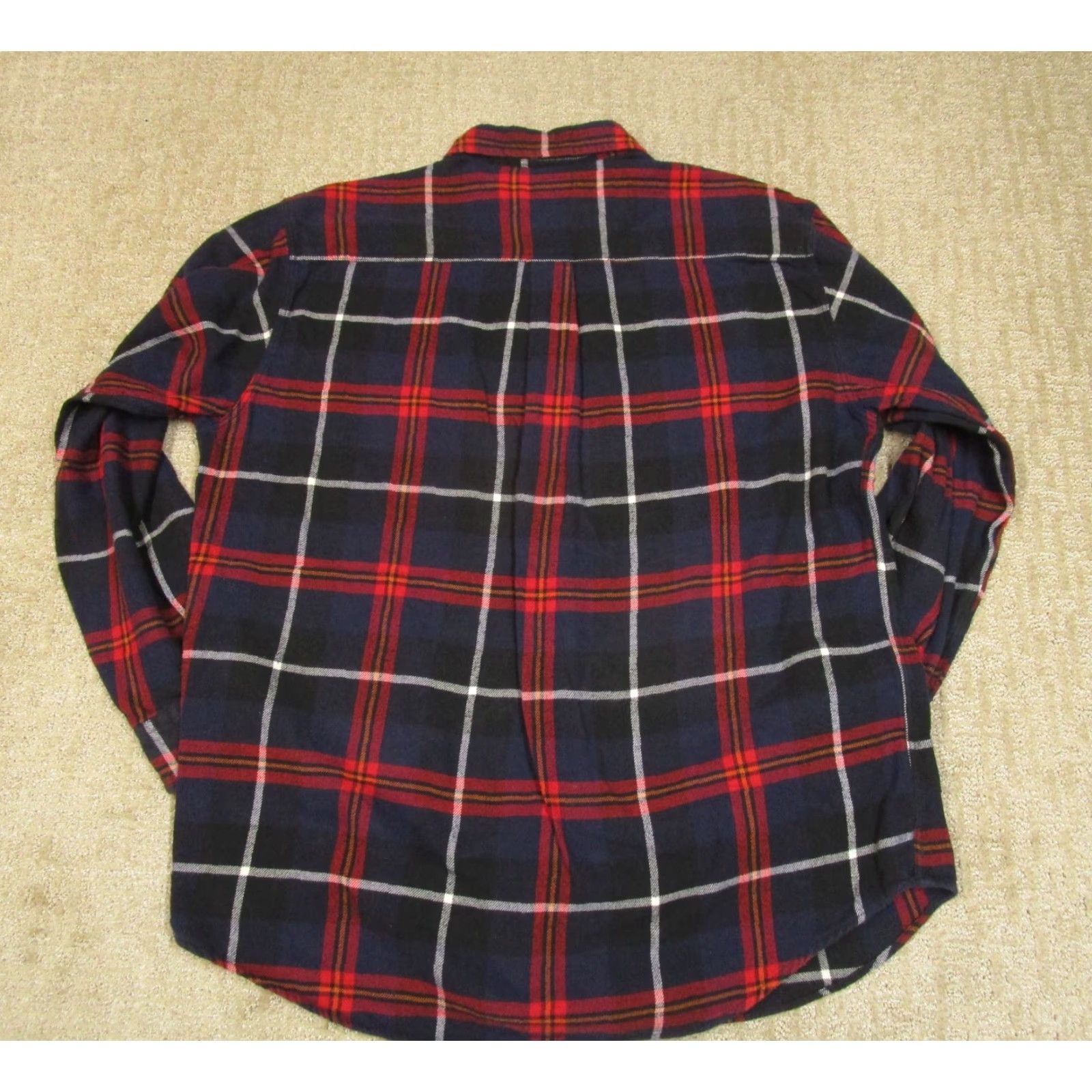 J.Crew VINTAGE J.CREW Shirt Men L Blue Plaid Oarsman Flannel Long Sleeve 90s Button-Up COTTON, KNIT, OUTDOOR Mens Size US L / EU 52-54 / 3 - 3 Thumbnail