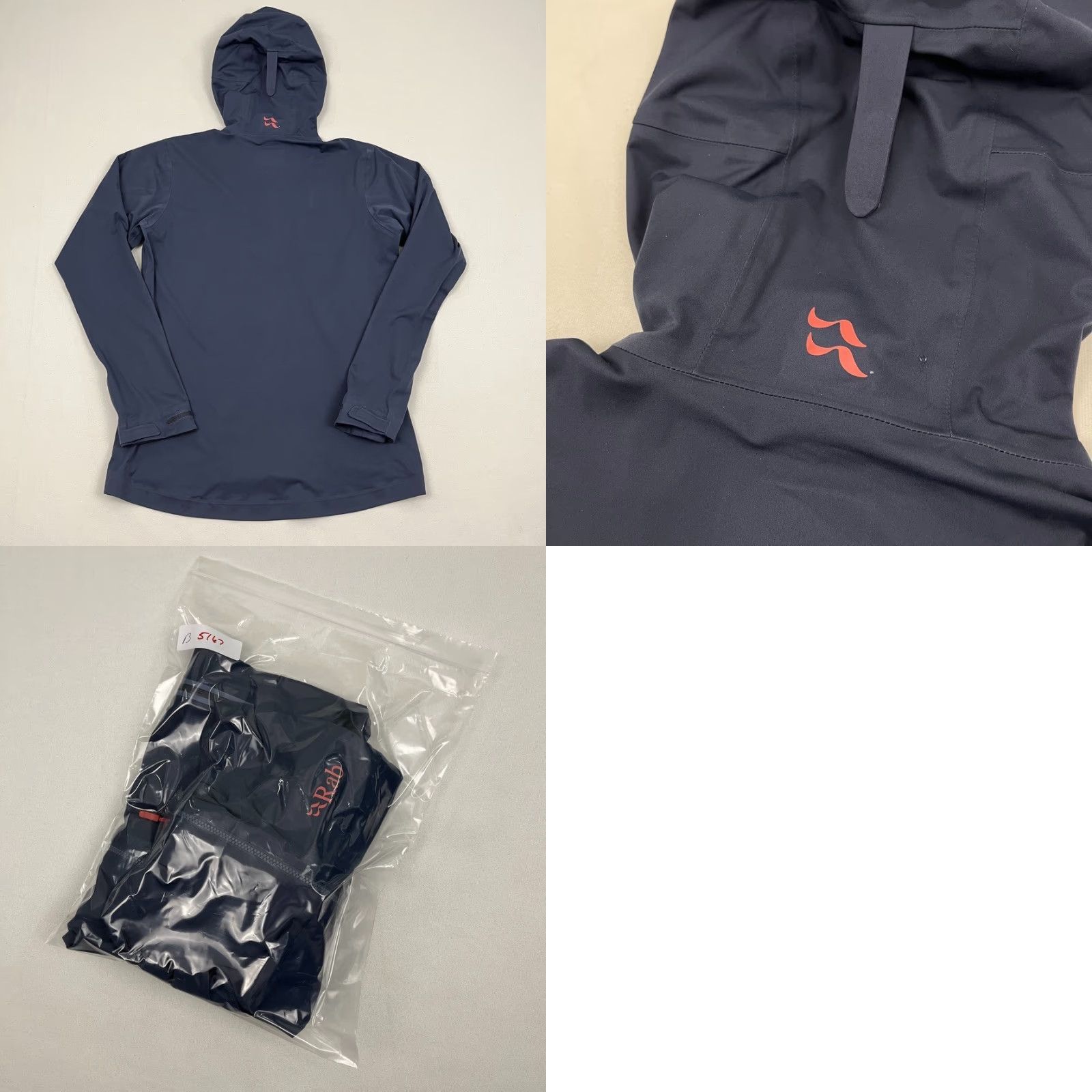 Rab RAB Kinetic Plus Jacket Womens UK 12 M Purple Proflex Waterproof Shell Hiking Size M / US 6-8 / IT 42-44 - 9 Thumbnail