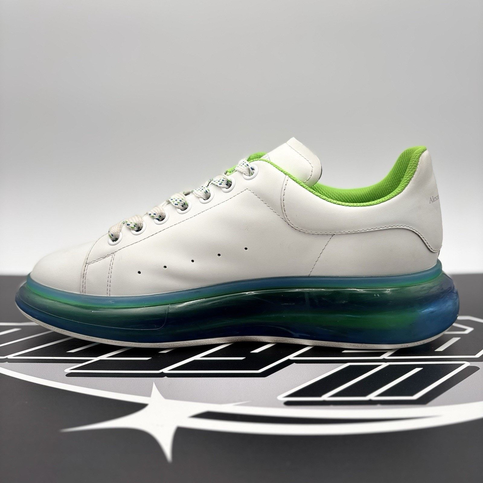 Alexander McQueen Alexander McQueen ' Transparent Sole White, Lime ' Size US 12 / EU 45 - 4 Thumbnail