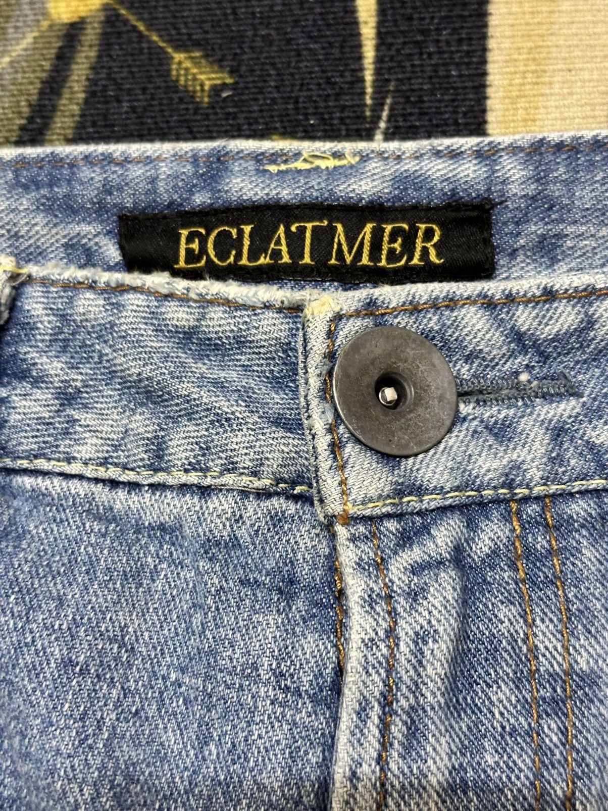 Hysteric Glamour Vintage Eclatmer Faded Cargo Bush Pants Floral Denim Size US 30 / EU 46 - 6 Thumbnail