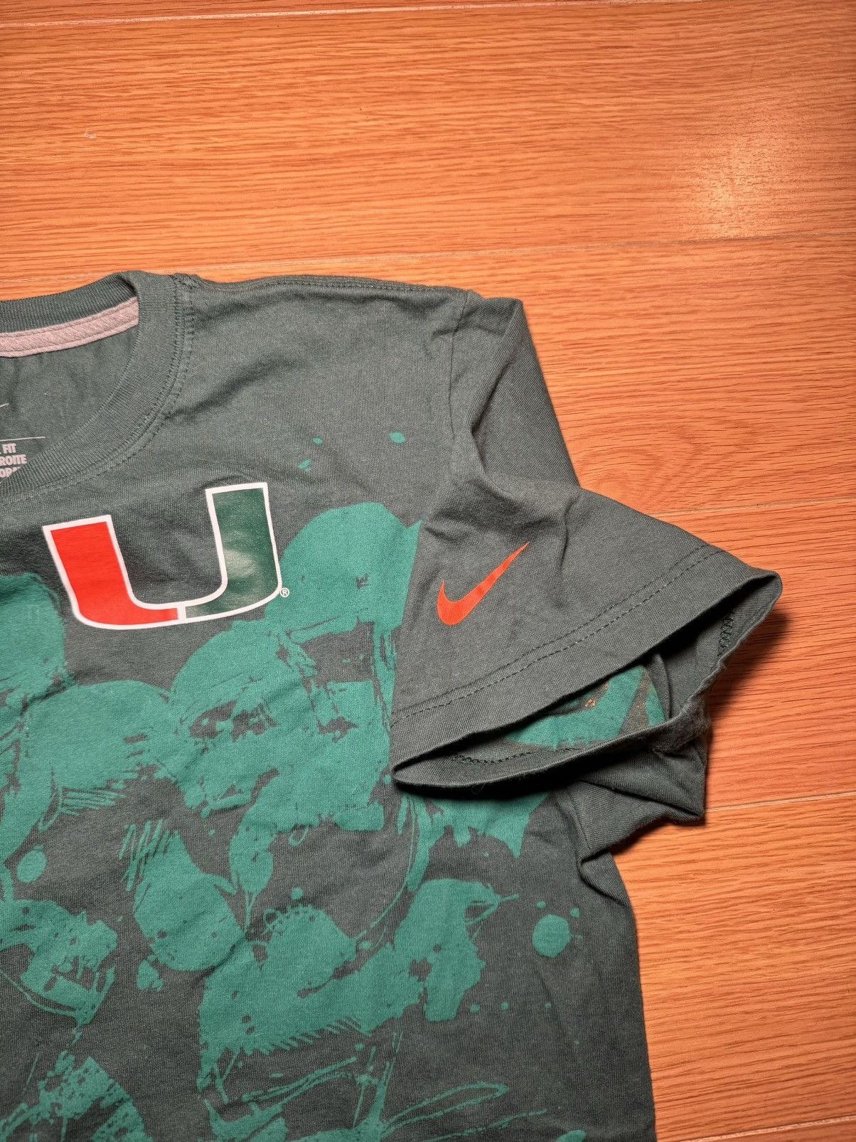NCAA × Nike Nike x Miami Hurricanes football AOP NCAA all over print Size US S / EU 44-46 / 1 - 4 Thumbnail