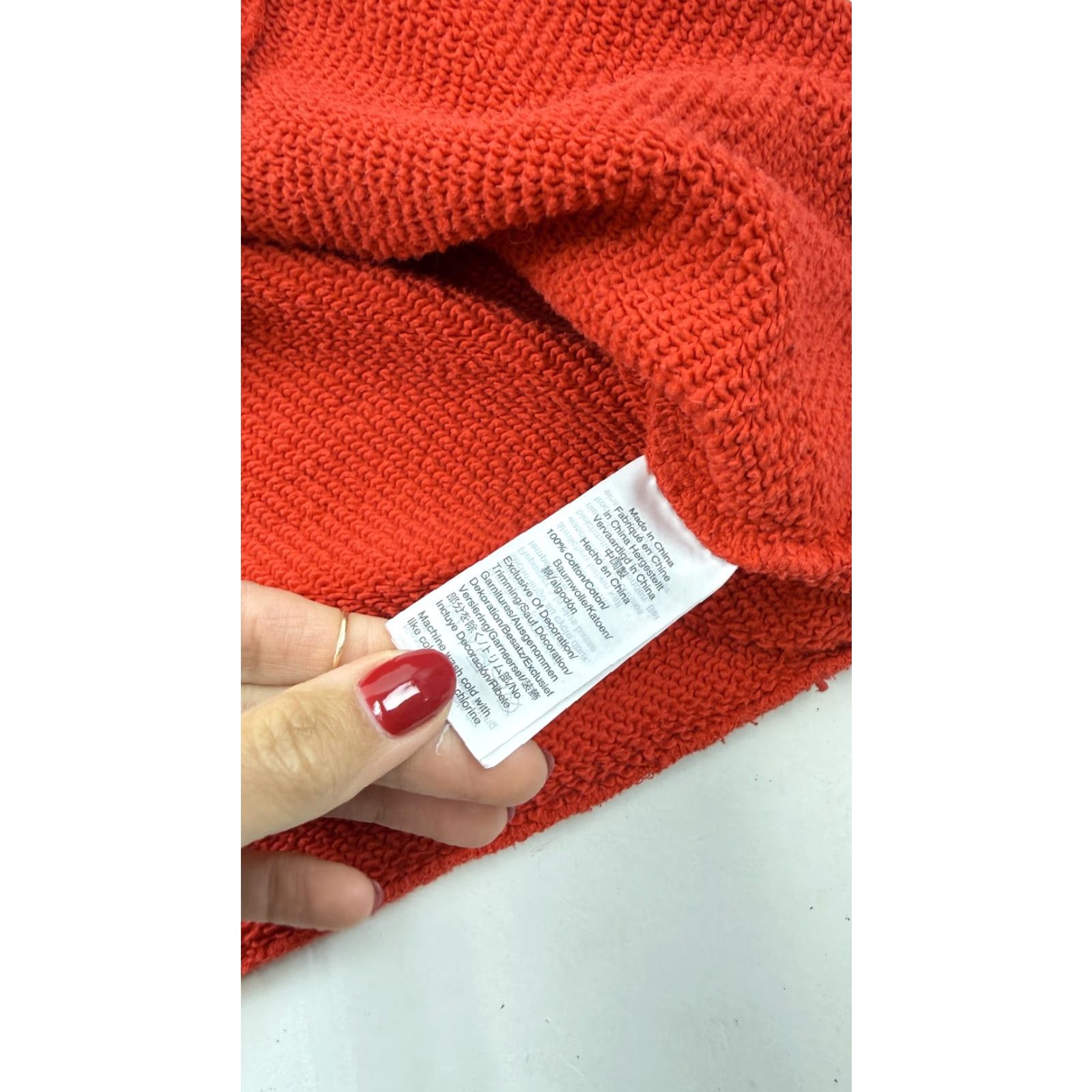 Madewell VINTAGE Madewell Sweater Womens XS Red Cropped Cotton Pullover Crewneck Mile(s) Hawaii Size XS / US 0-2 / IT 36-38 - 6 Thumbnail