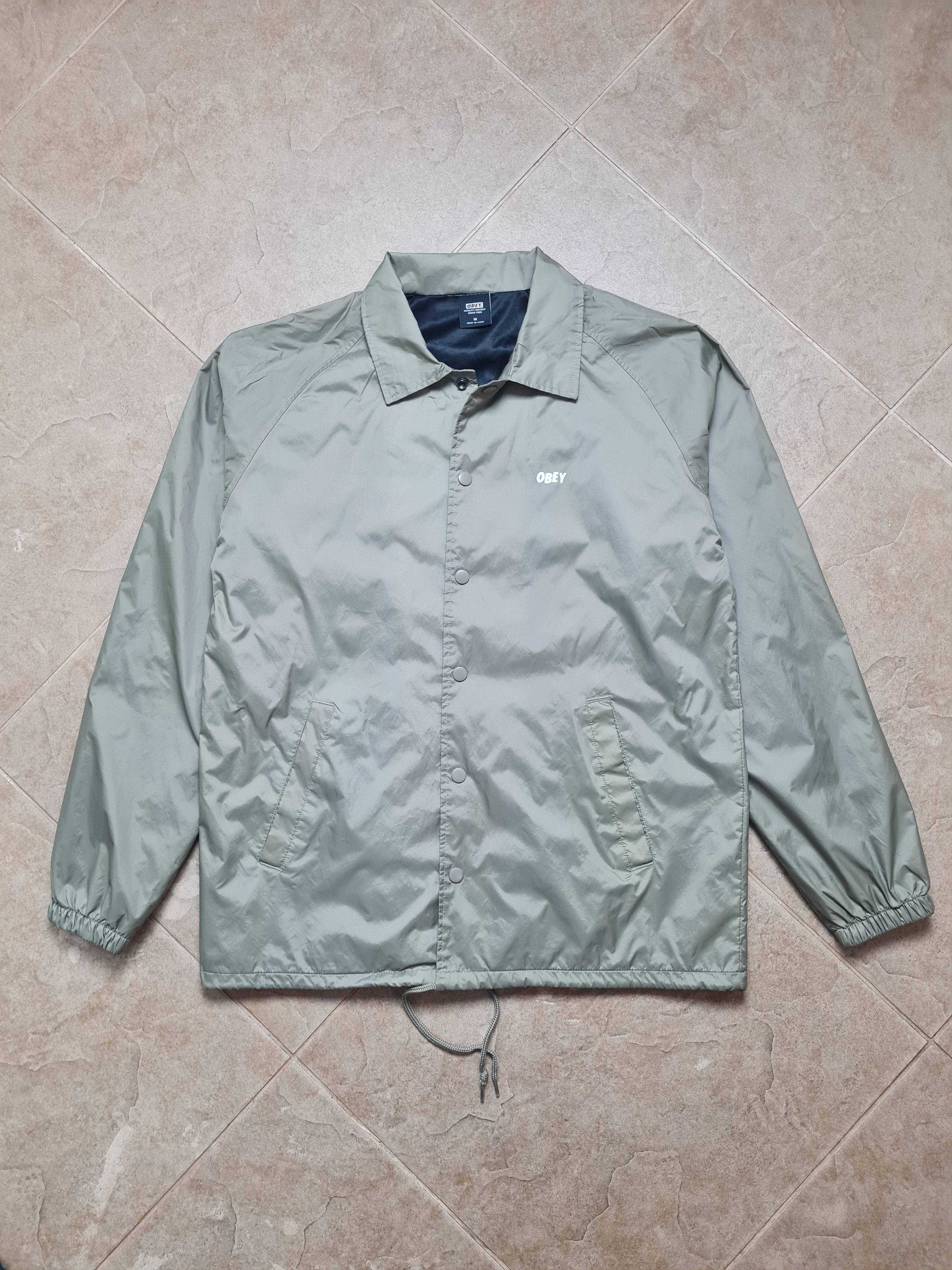 Obey Mens Jacket Rare Obey Coach Jacket Windbreaker Size M Size US M / EU 48-50 / 2 - 2 Thumbnail