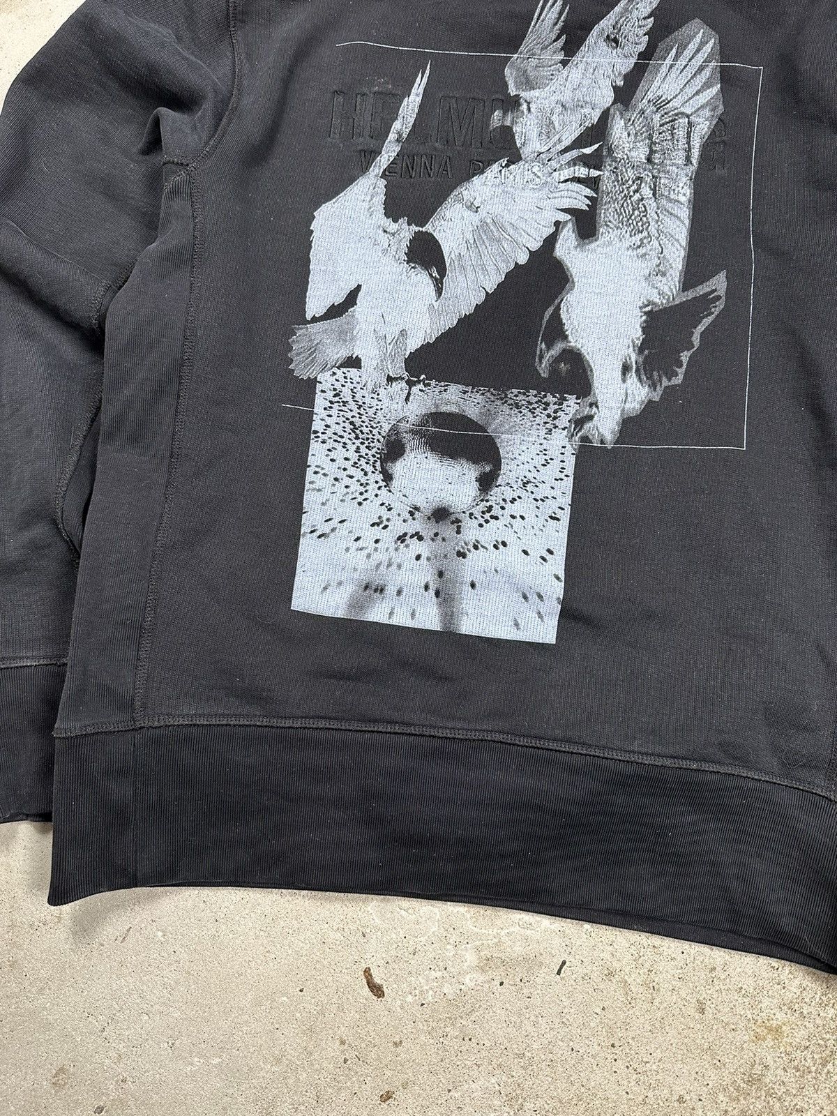 Helmut Lang Helmut Lang Black Embroidery Eagle Hoodie Sweatshirt Size US L / EU 52-54 / 3 - 8 Thumbnail