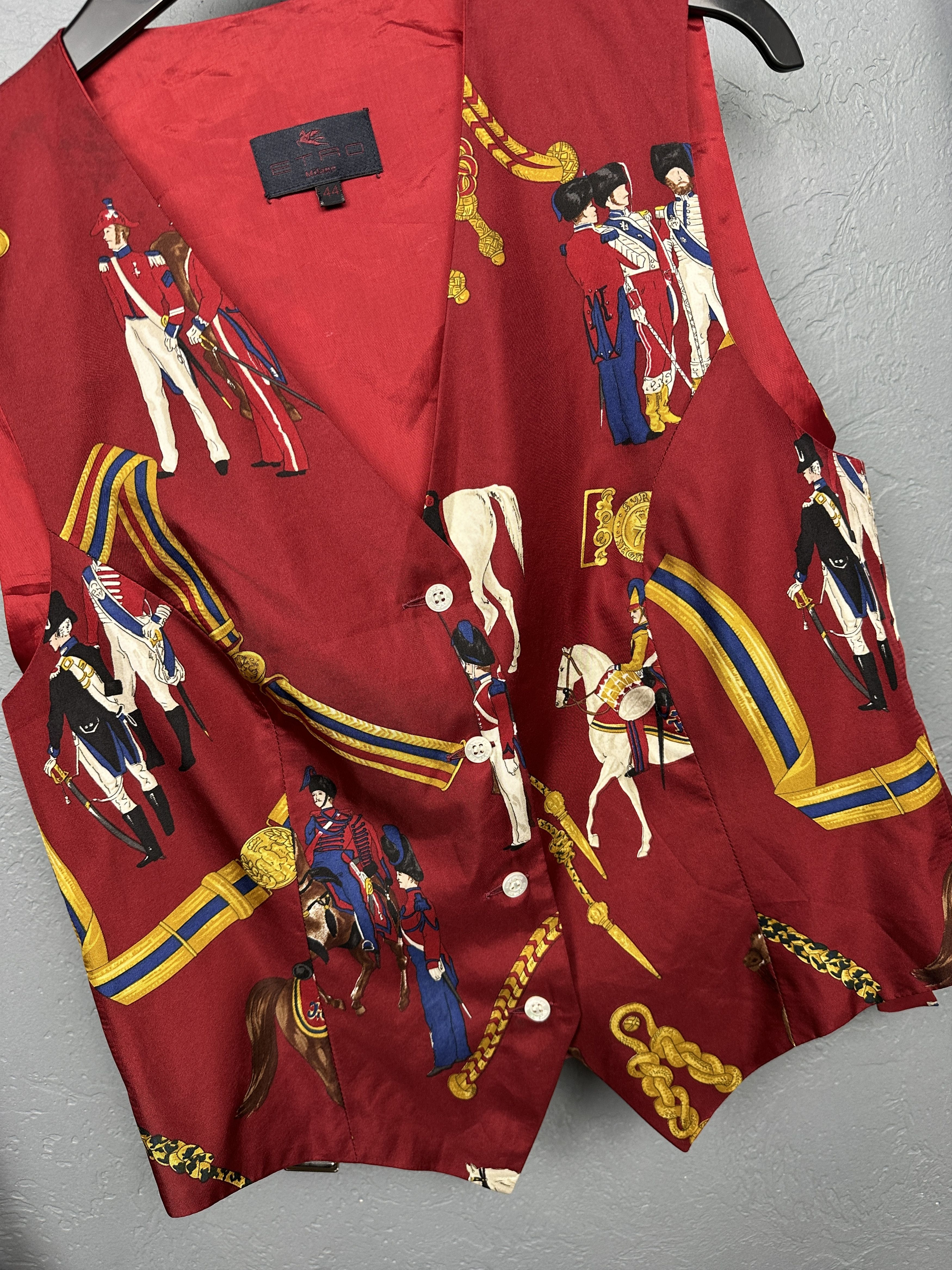 Etro Etro Milano Womens Silk Waistcoat Formal Vest Size M / US 6-8 / IT 42-44 - 4 Thumbnail