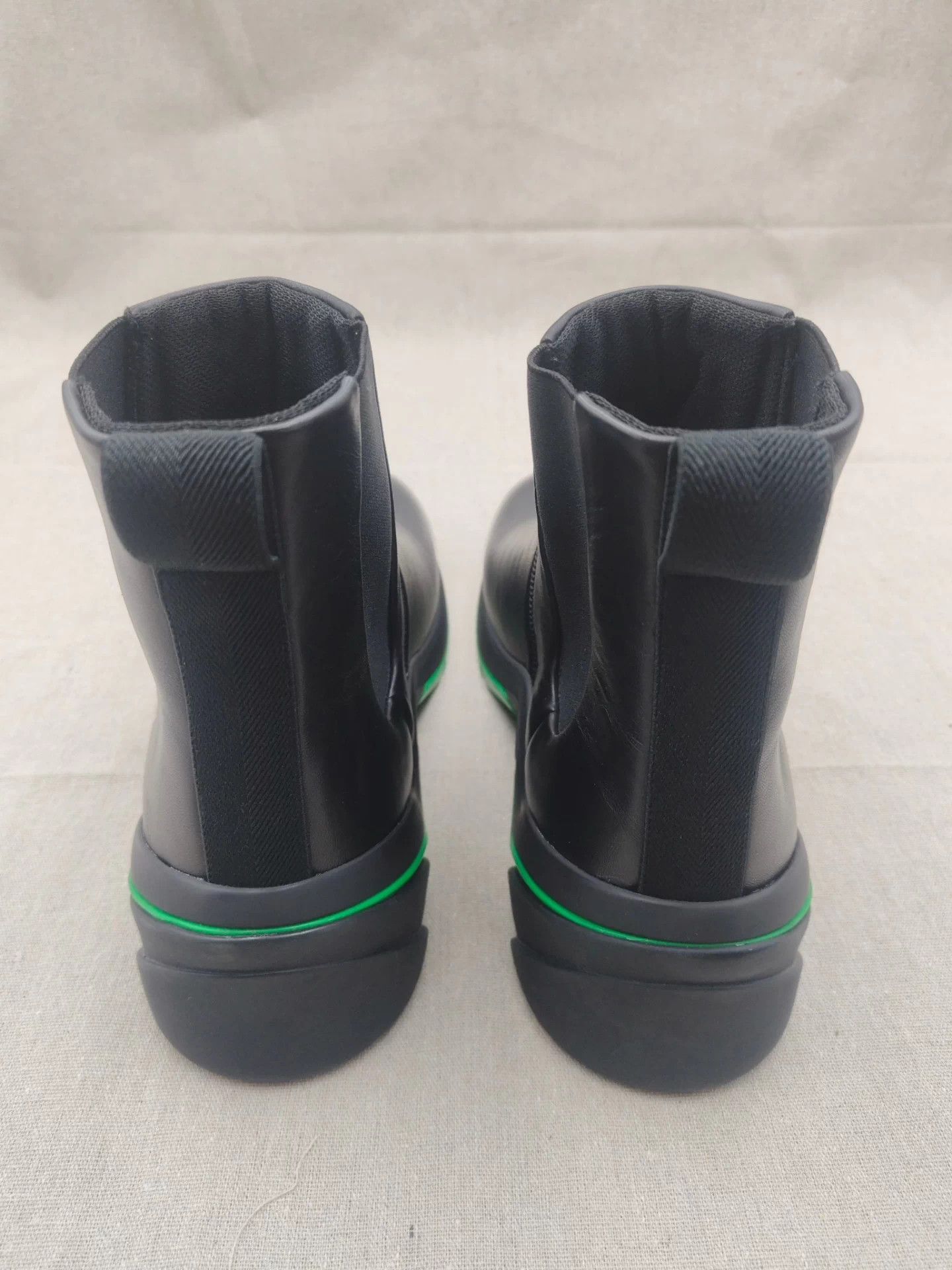 Bottega Veneta BV Black Flash Parrot Green Chelsea Boot 41 Size US 8 / EU 41 - 4 Thumbnail
