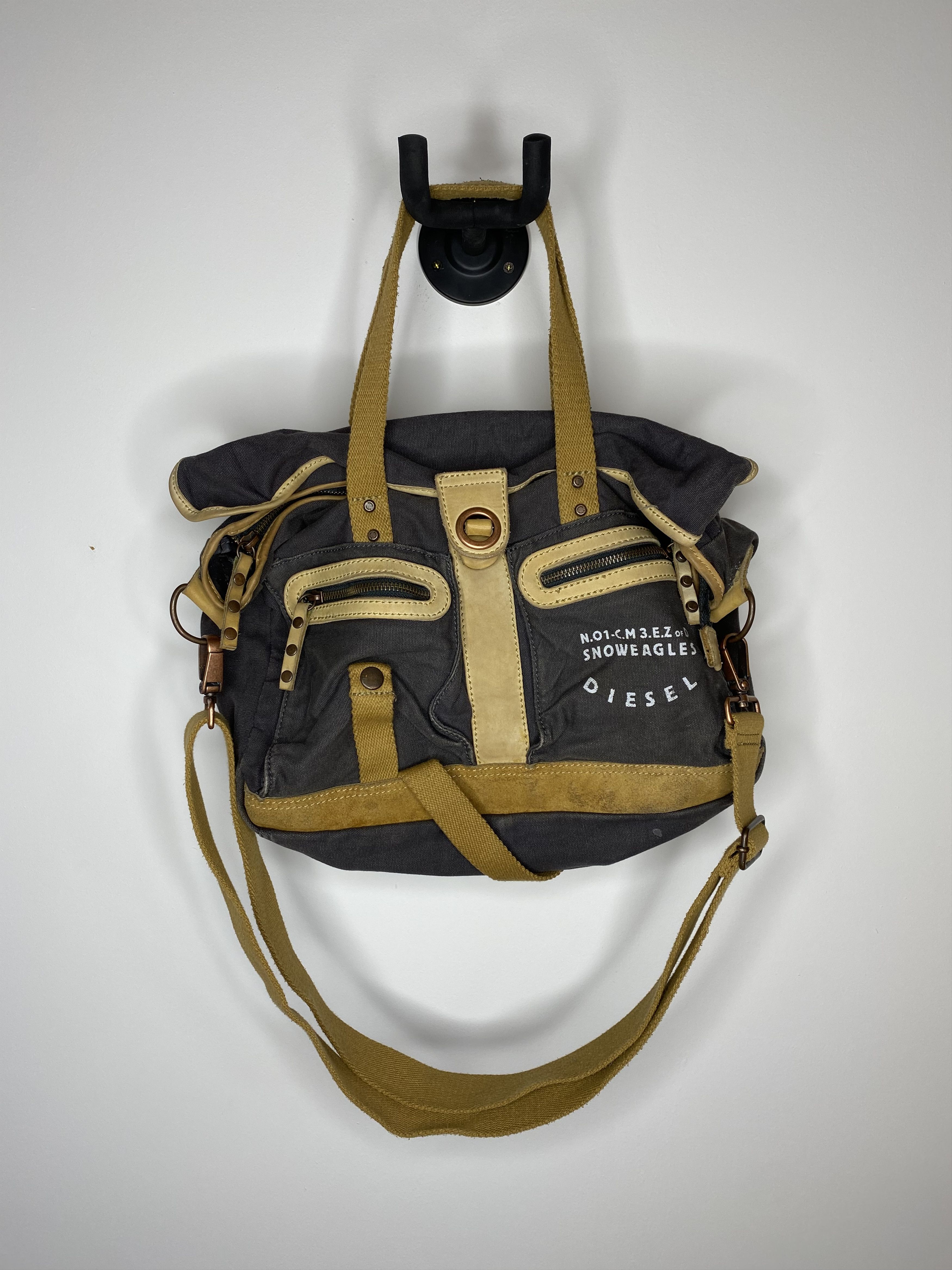 Bag バッグ Messenger l Logo DIESEL Leather