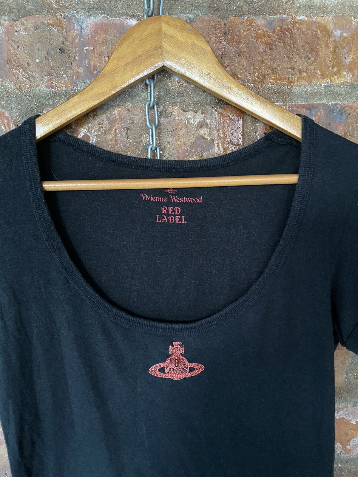 Vivienne Westwood 2000s Iconic embroidered center big logo tee Size M / US 6-8 / IT 42-44 - 3 Thumbnail