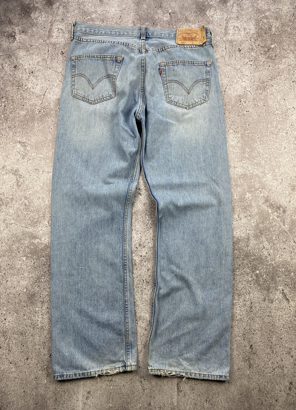 Levi's × Vintage VINTAGE 90s Levi’s 501 Baggy Rare y2k Workwear Japan Jeans Size US 34 / EU 50 - 6 Thumbnail