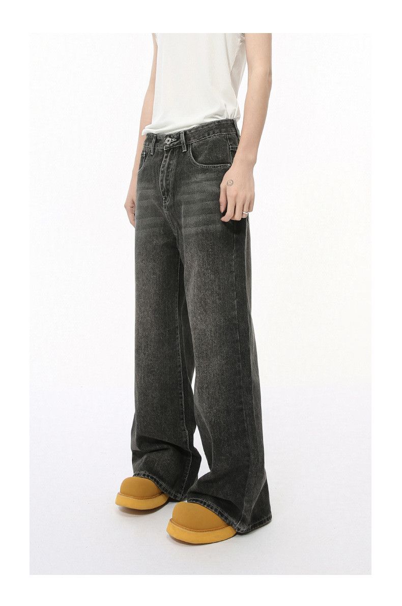 Japanese Brand × Jean Vintage distressed simple straight loose jeans casual Size US 32 / EU 48 - 6 Thumbnail