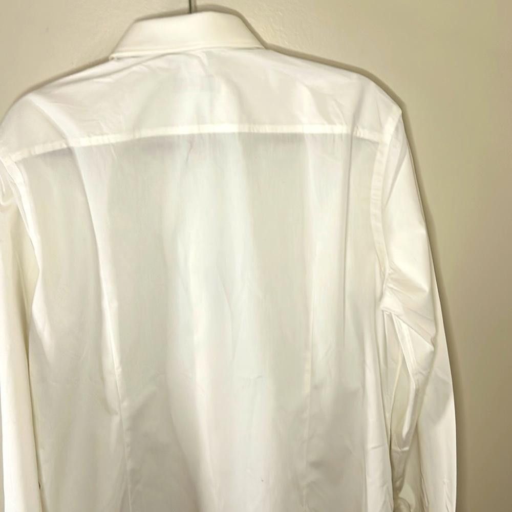 Hugo Boss NWT Slim Fit- BOSS - size 16 - White - 100% Ctn - easy iron Size 38R - 6 Thumbnail