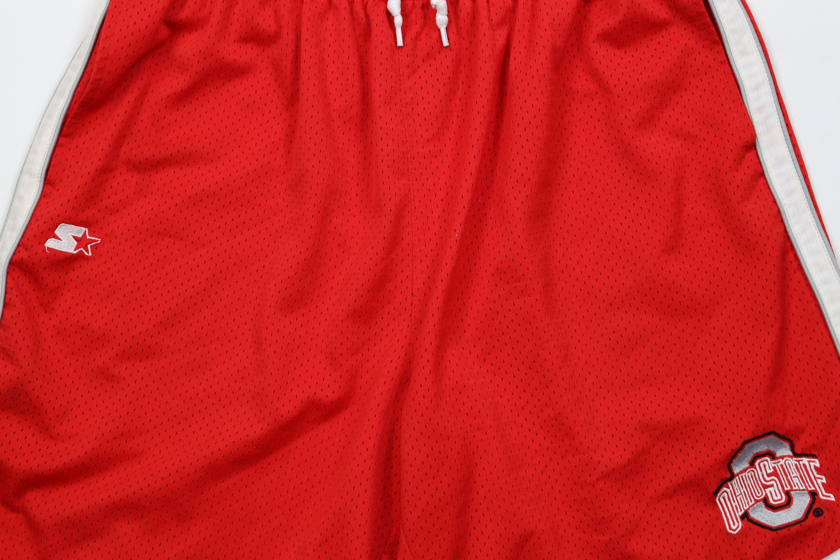Starter × Vintage Vintage 90s Starter Ohio State University Basketball Shorts Size US 34 / EU 50 - 3 Thumbnail