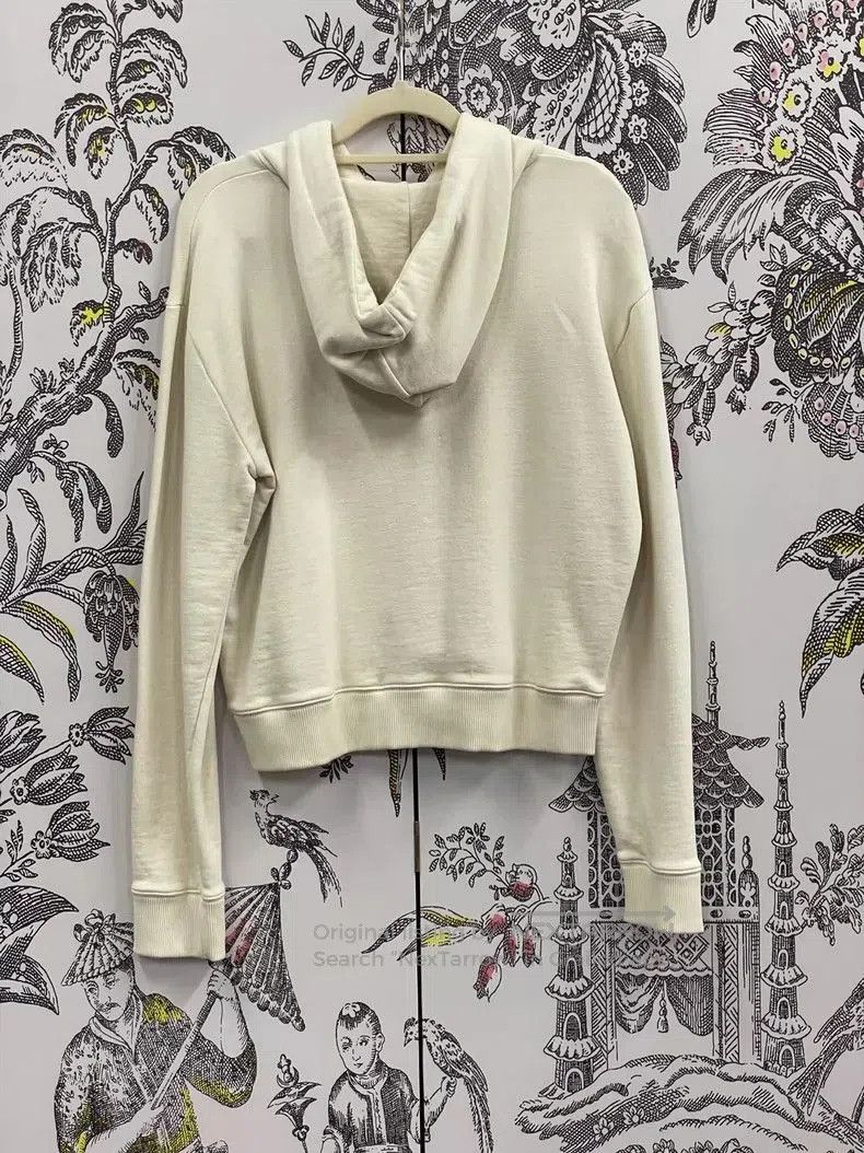 Saint Laurent Paris Saint Laurent Beige Coconut Tree Pattern Hoodie. Size US M / EU 48-50 / 2 - 2 Thumbnail