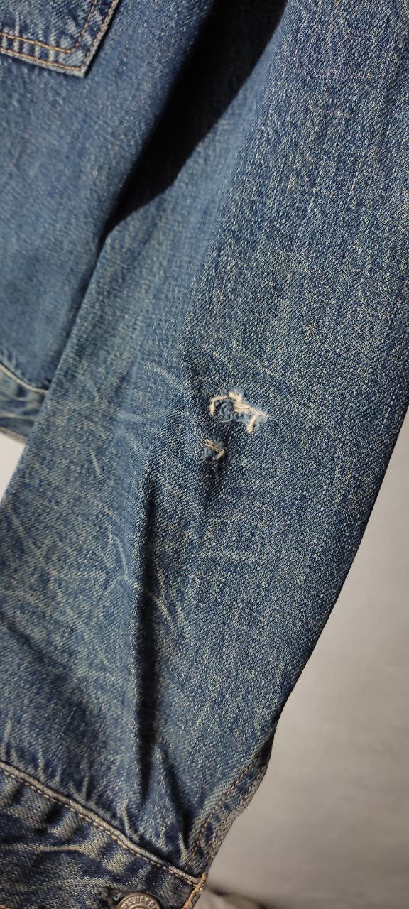 Japanese Brand VINTAGE BARTACK SELVADGE DENIM TRUCKER JACKET Size US M / EU 48-50 / 2 - 14 Thumbnail