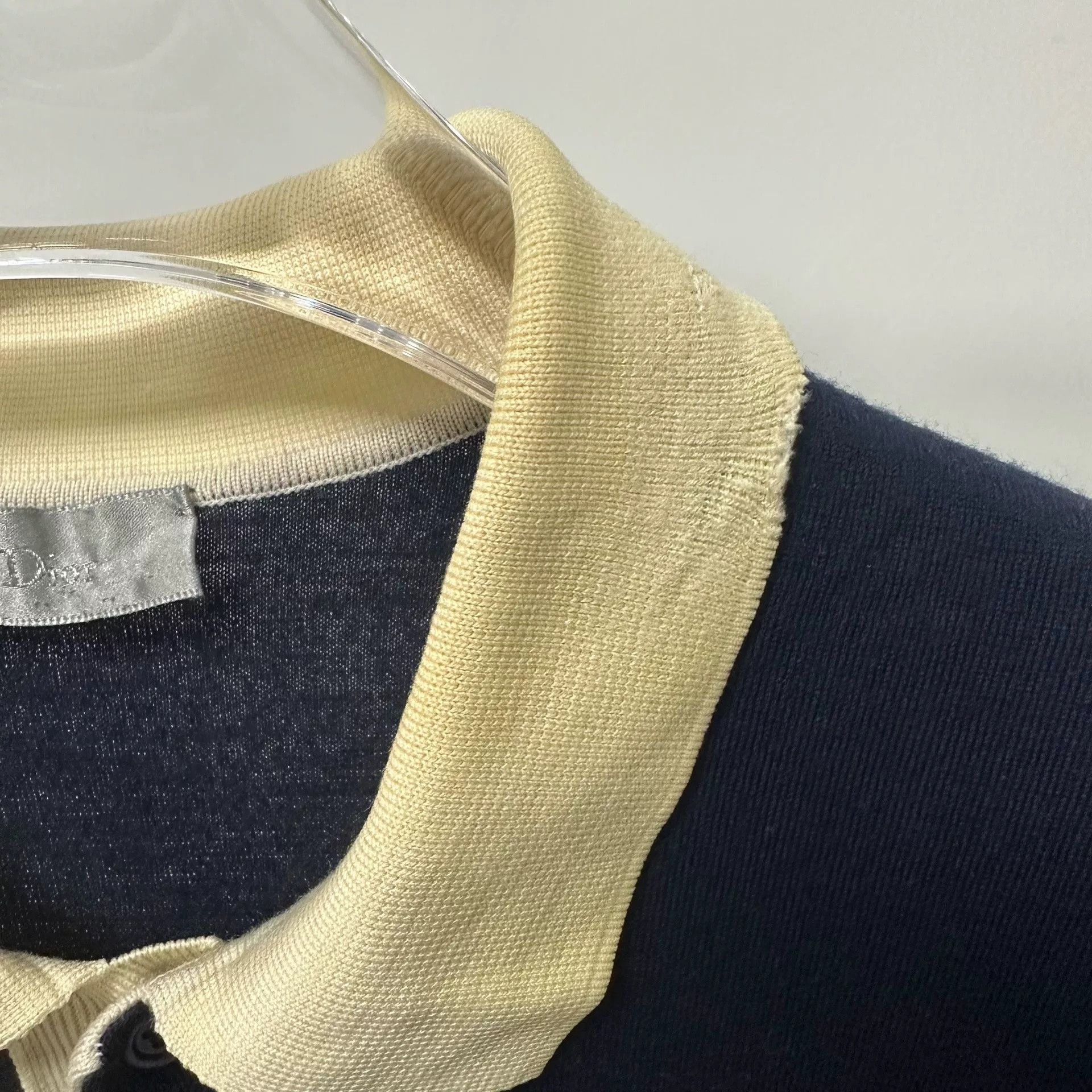 Dior Dior Colorblock Wool Short-Sleeve Polo Size US L / EU 52-54 / 3 - 6 Thumbnail