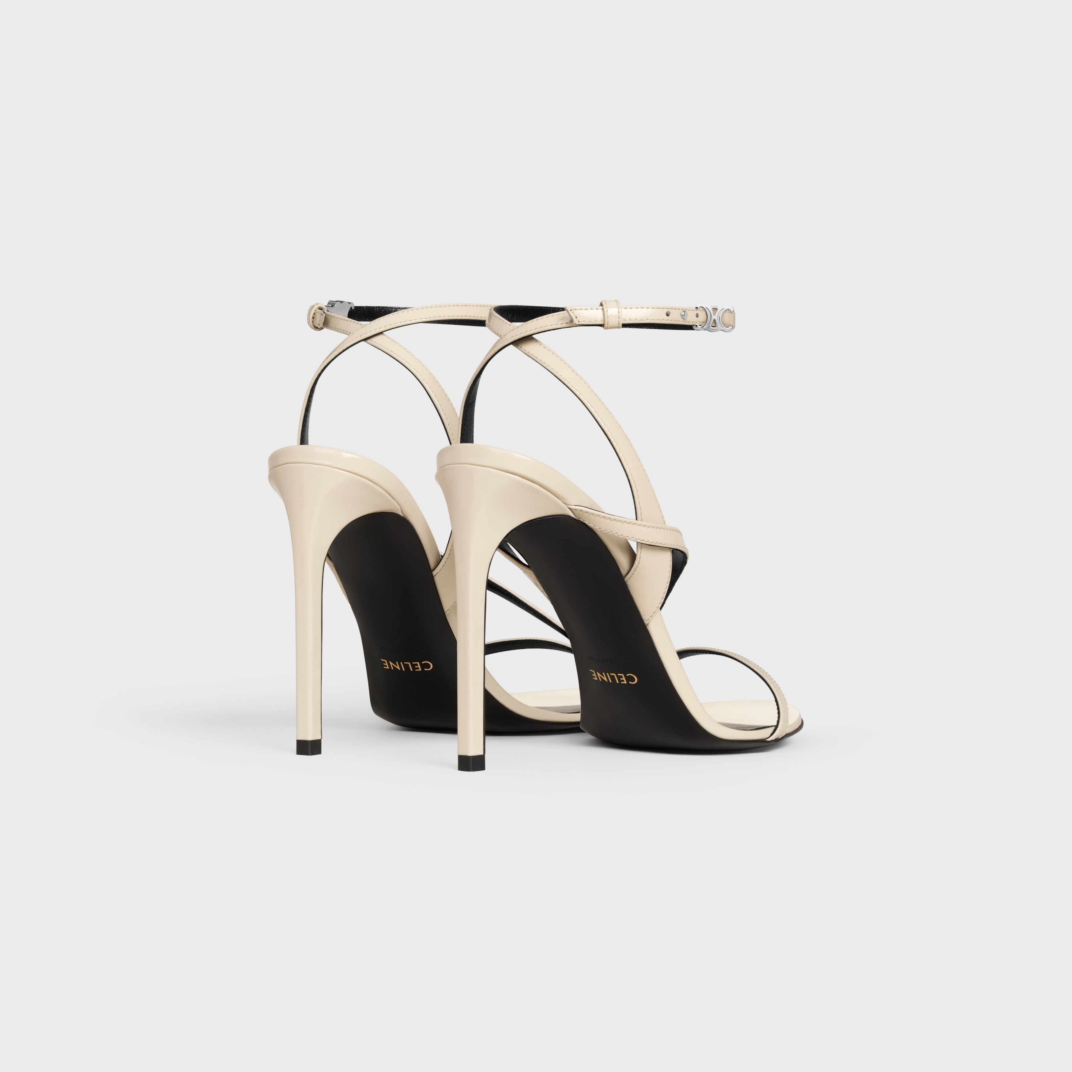 Celine o1bcso1str0925 362484582C Ava Triomphe Stiletto Sandals Milk Size US 10 / IT 40 - 3 Thumbnail
