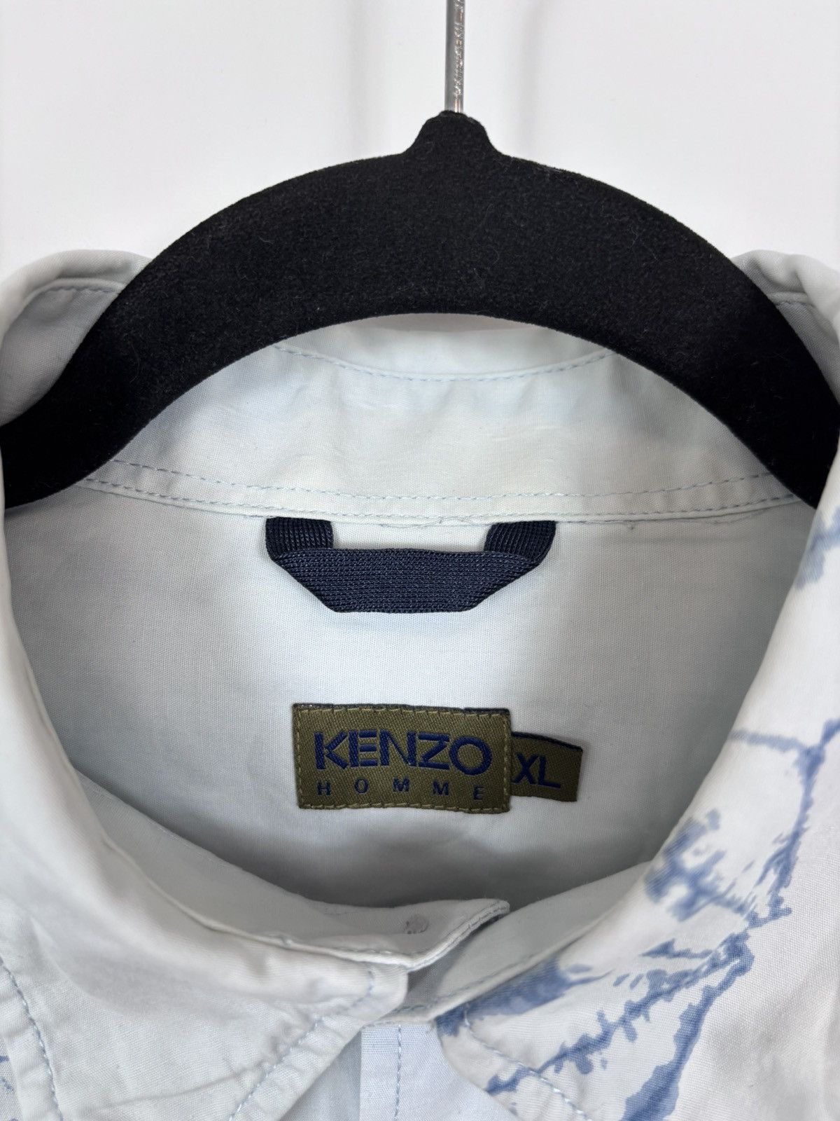 Kenzo Kenzo Homme Vintage Men’s Ice Web Print Long Sleeve Shirt Size US XL / EU 56 / 4 - 15 Thumbnail