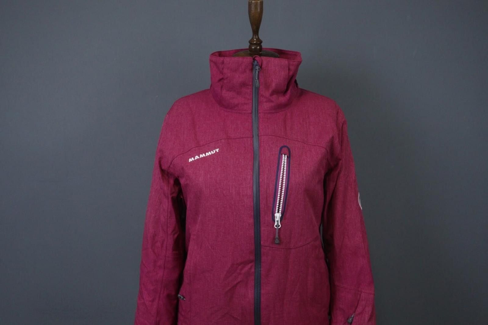 Mammut MAMMUT Dry Tech Burgundy Mock Zip Ski Suit Jacket Size S Size S / US 4 / IT 40 - 2 Thumbnail