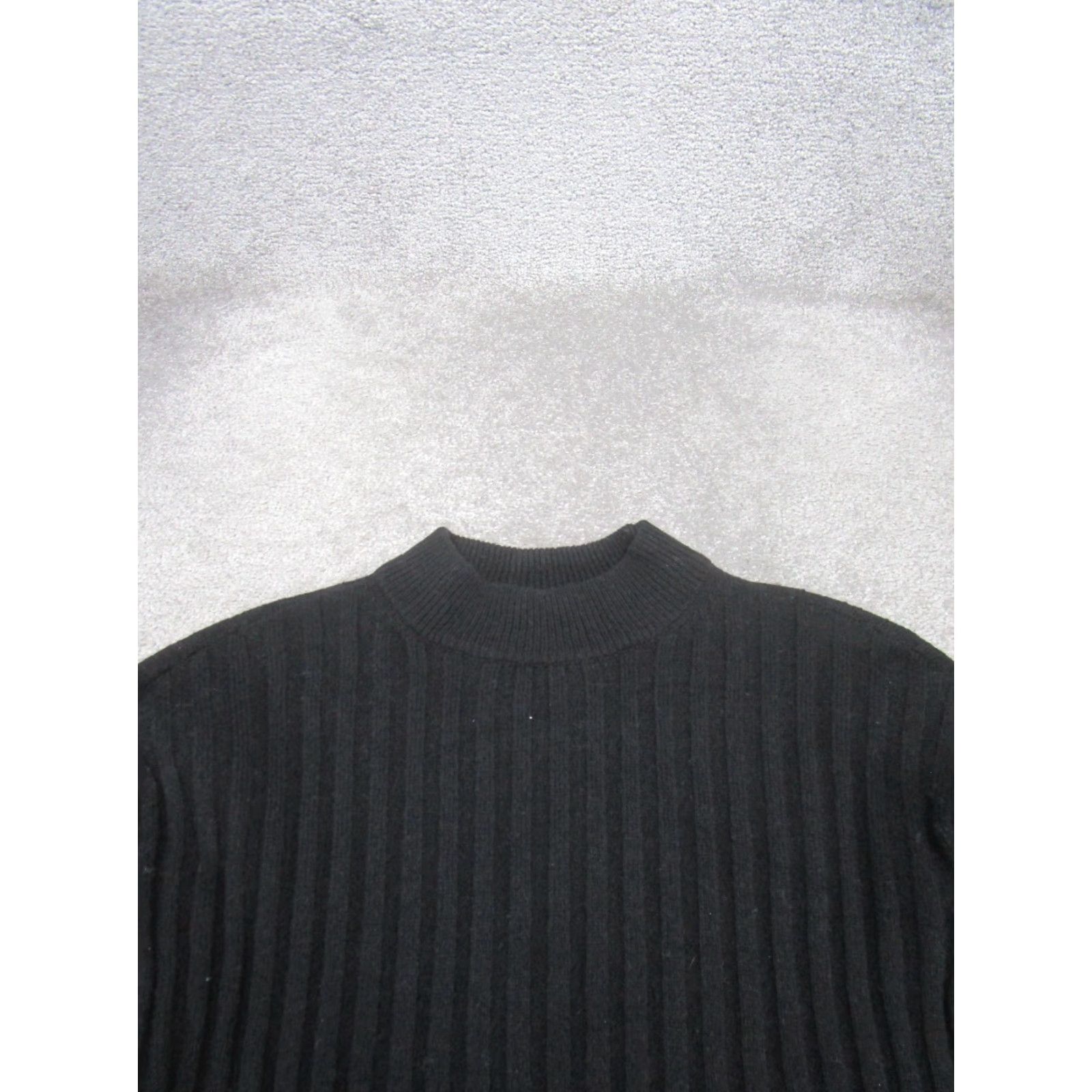Madewell Madewell Sweater Womens 2XS Ribbed Knit Pullover Black Wool Blend Size XXS / US 00 / IT 34 - 2 Thumbnail