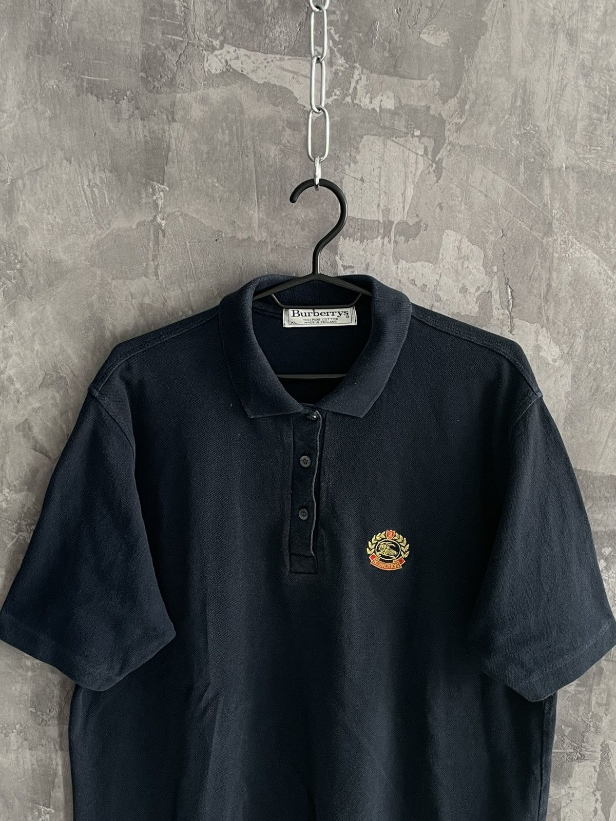 Burberry × Designer × Vintage Vintage Burberrys Polo Buttons Ups t shirt Luxury Size US XL / EU 56 / 4 - 2 Thumbnail