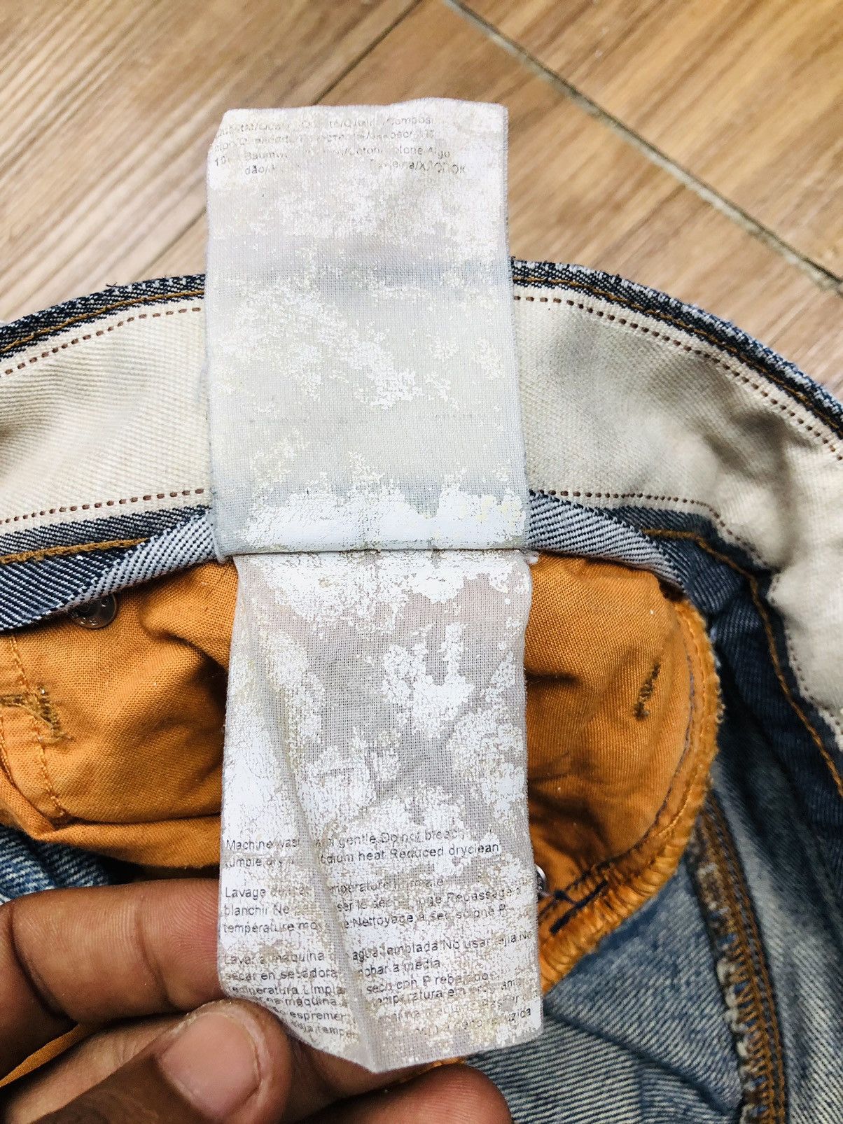 Japanese Brand Boss Orange Distressed Jeans (33) Size US 30 / EU 46 - 16 Thumbnail