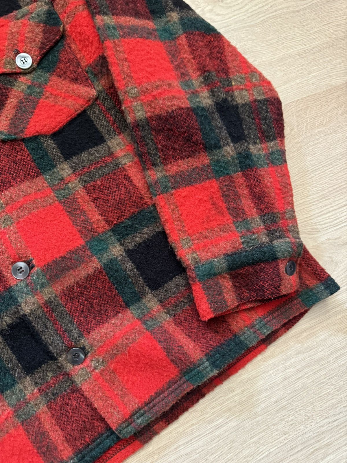 Vintage Vintage 90’s Lumberjack Wool Hunting Red Jacket Size US XL / EU 56 / 4 - 3 Thumbnail