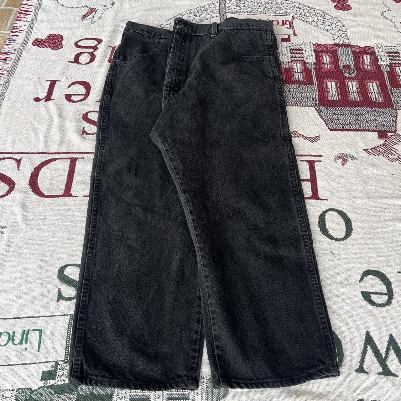 Vintage Vintage 2000s/Y2K Essential Fitted Grunge Black Denim Jeans! Size US 40 / EU 56 - 3 Thumbnail