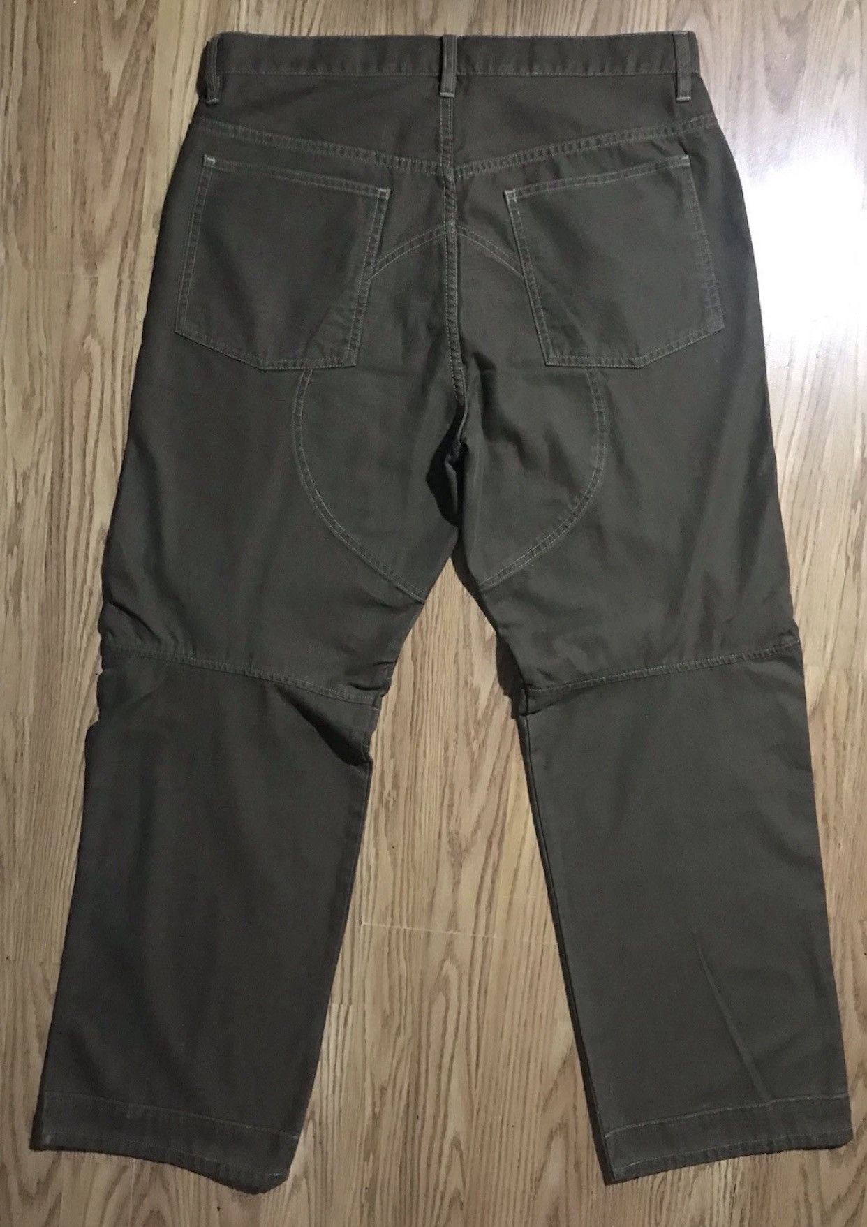 Gap Gap Retro Y2K Motocross Pants Size 35 Brown Denim Canvas Size US 35 - 2 Thumbnail