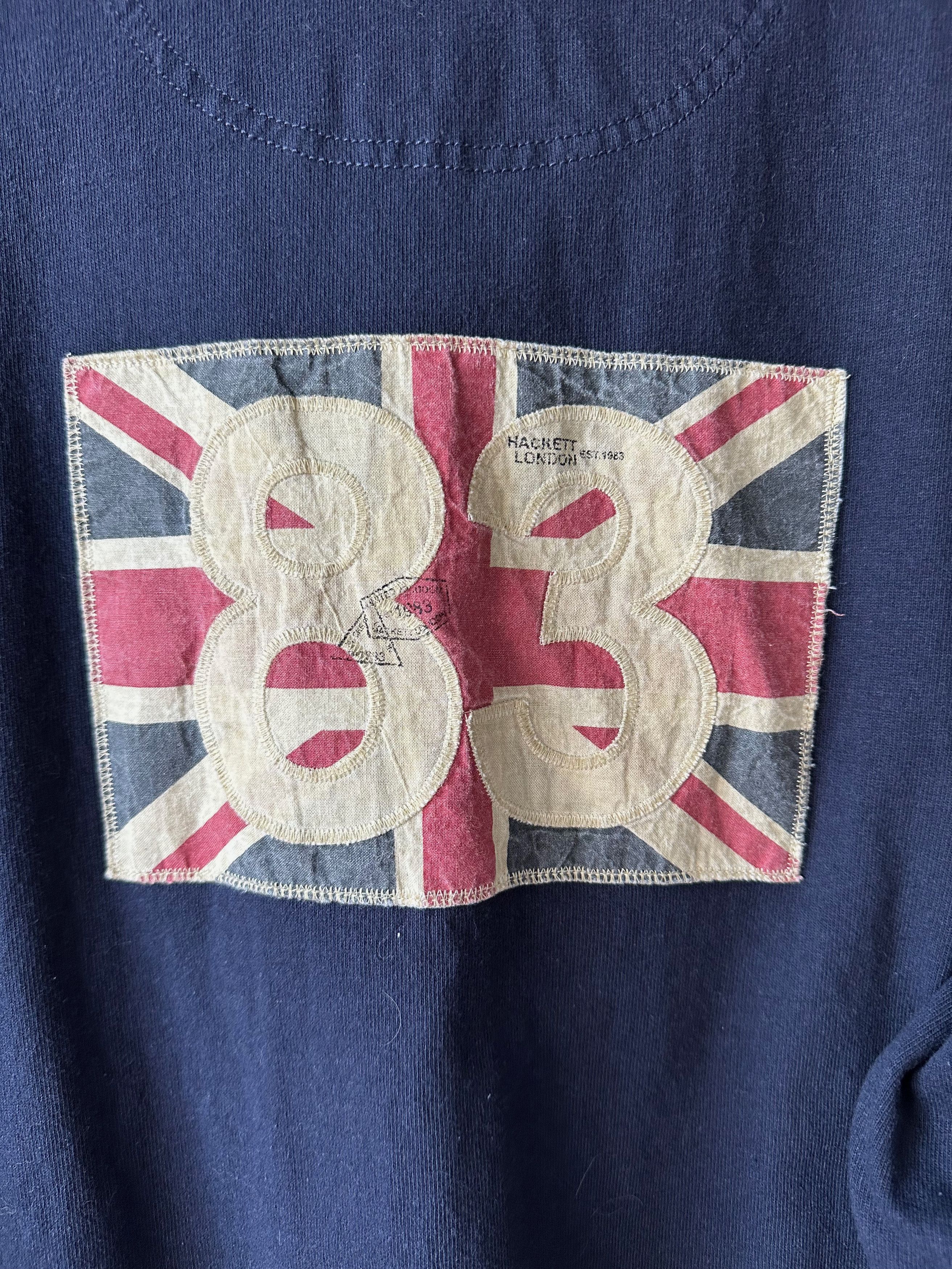 Hackett HACKETT Men’s Country Club Rugby style, Navy/Union Jack Size US XXL / EU 58 / 5 - 8 Thumbnail